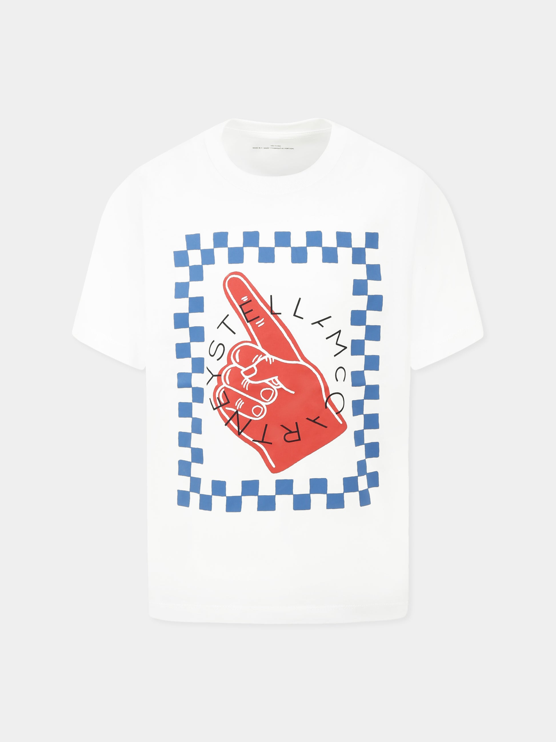 T-shirt bianca per bambino con logo,Stella Mccartney Kids,TW8R71 Z0434 100
