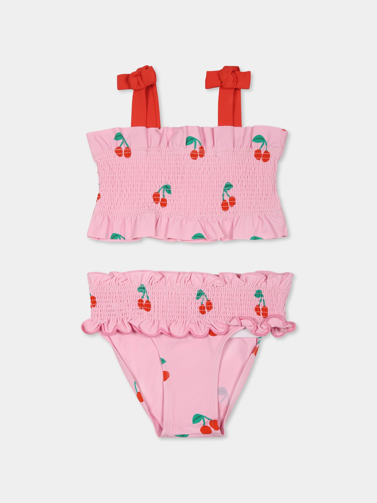 Bikini rosa per bambian con fragole,Stella Mccartney Kids,TWC009 Z2712 51CMC