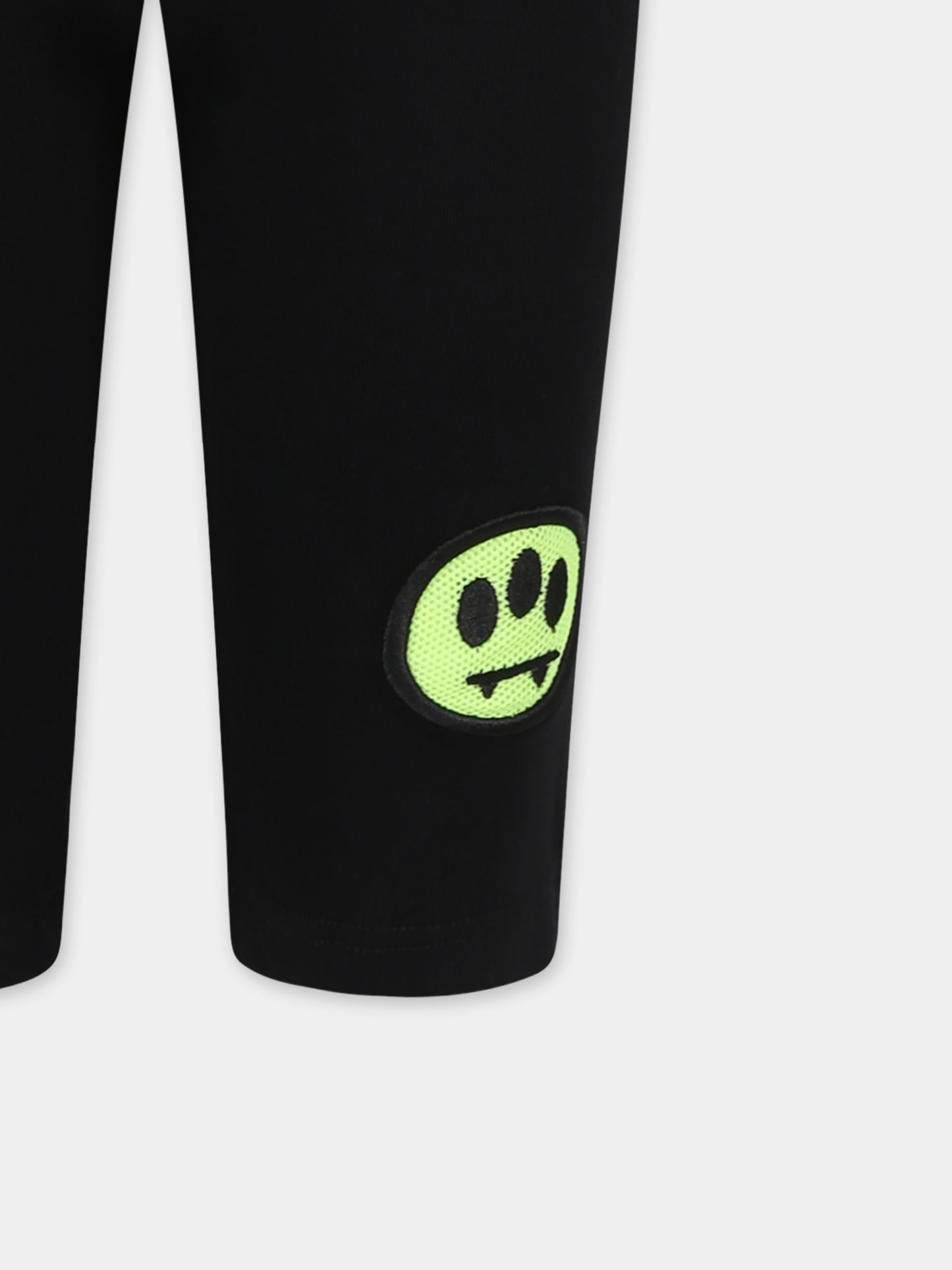 Shorts neri per bambina con smile,Barrow,S5BKJGCI156 110