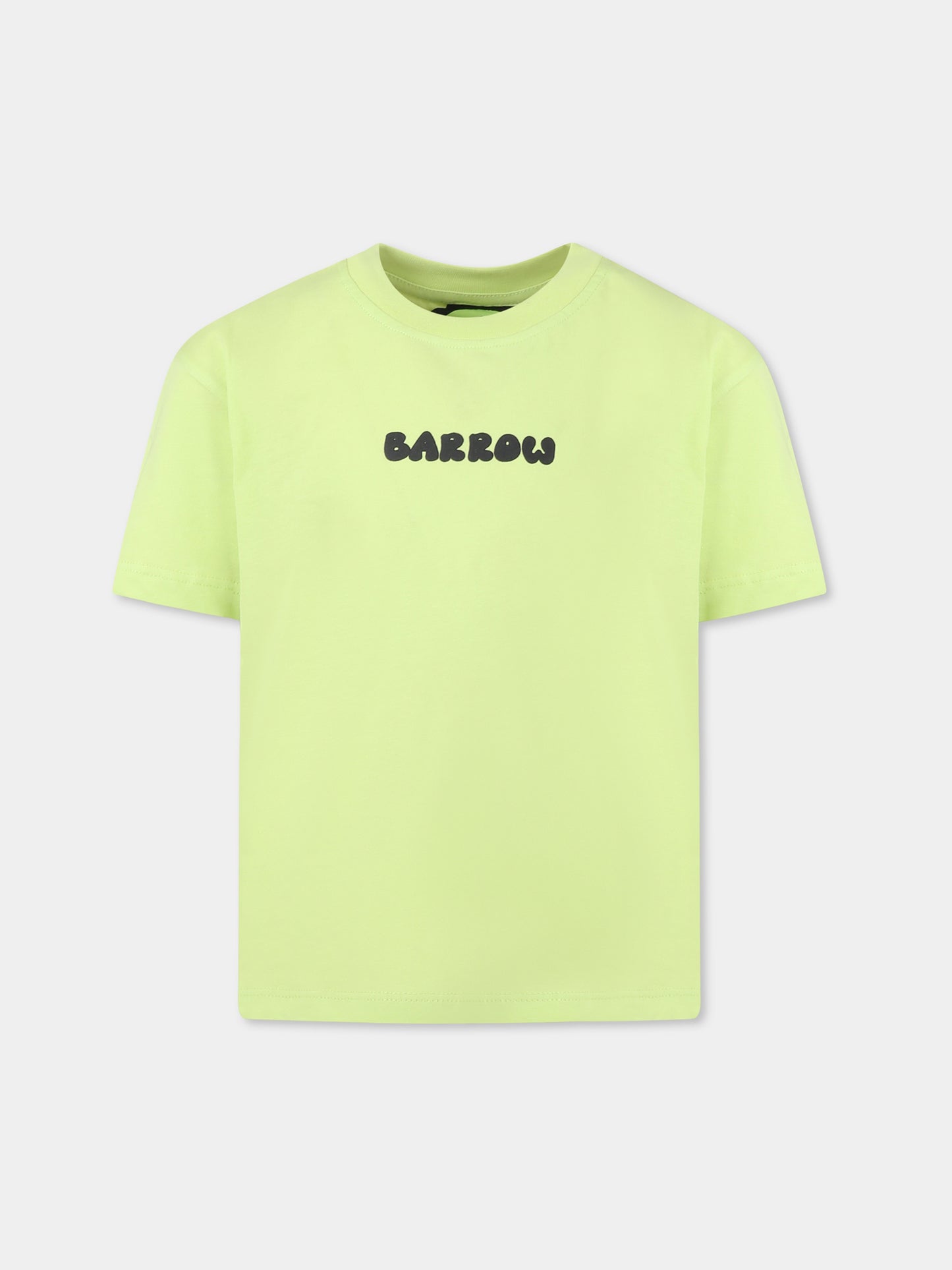 Green t-shirt for kids with logo