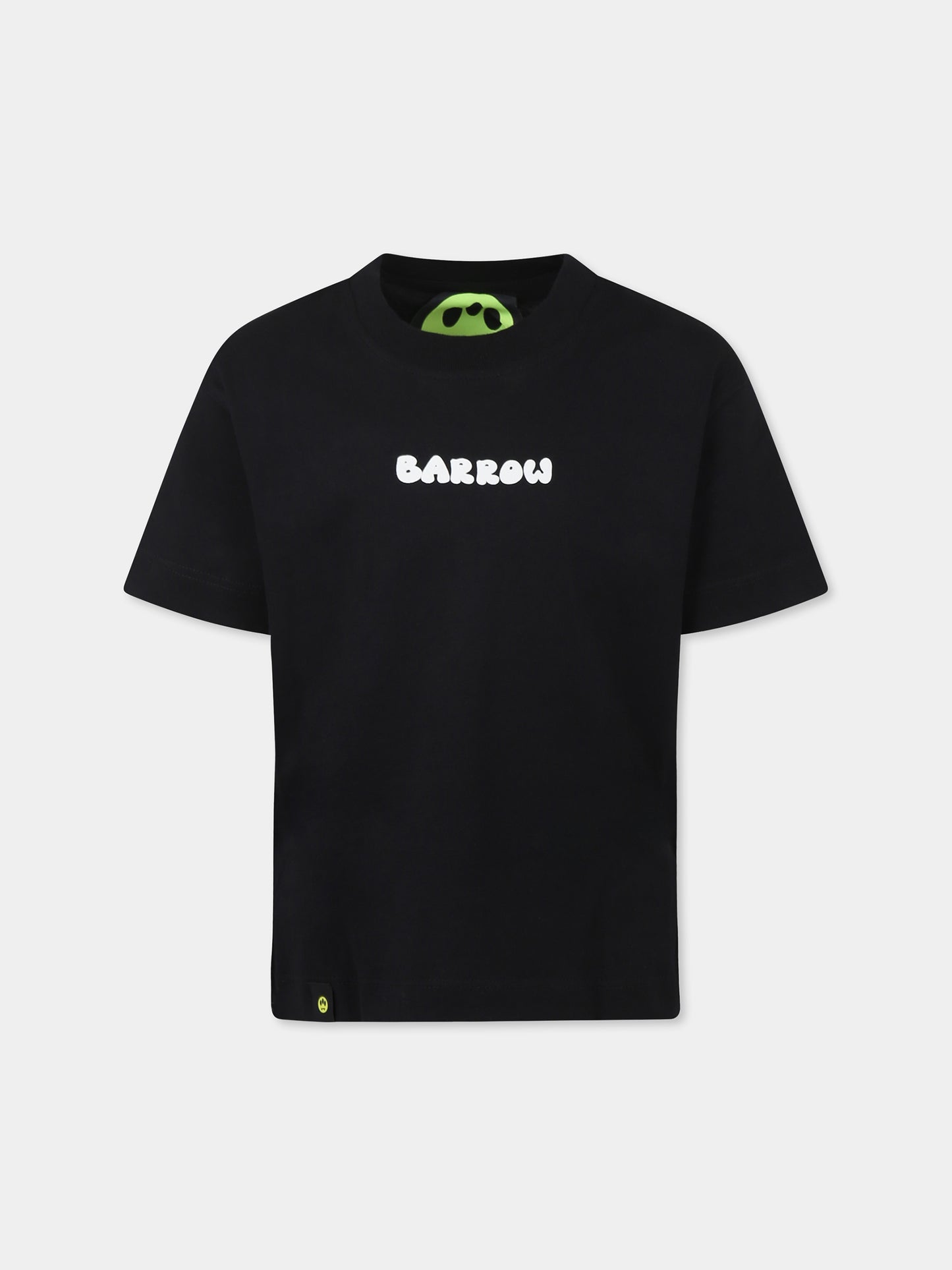 Black t-shirt for kids with logo