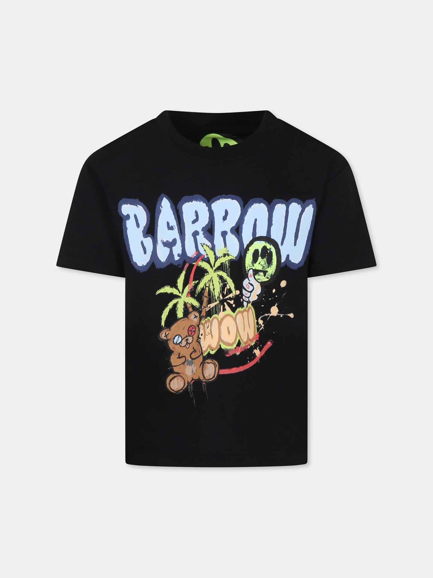 Black t-shirt for kids with logo
