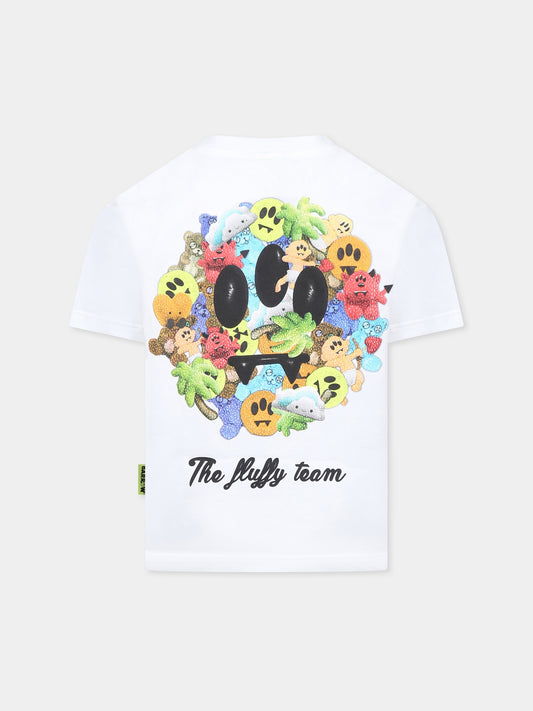 White t-shirt for kids with logo