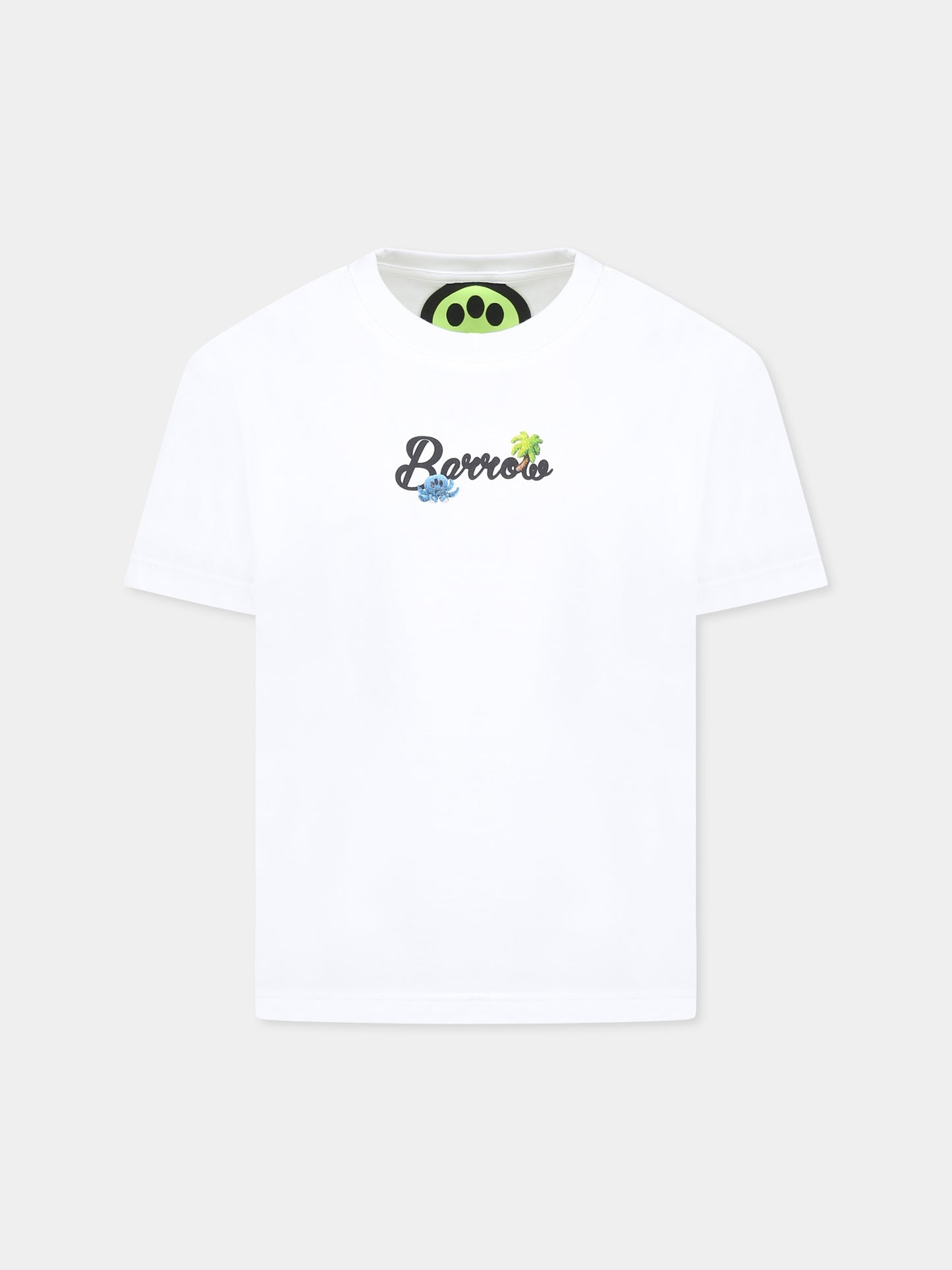 White t-shirt for kids with logo
