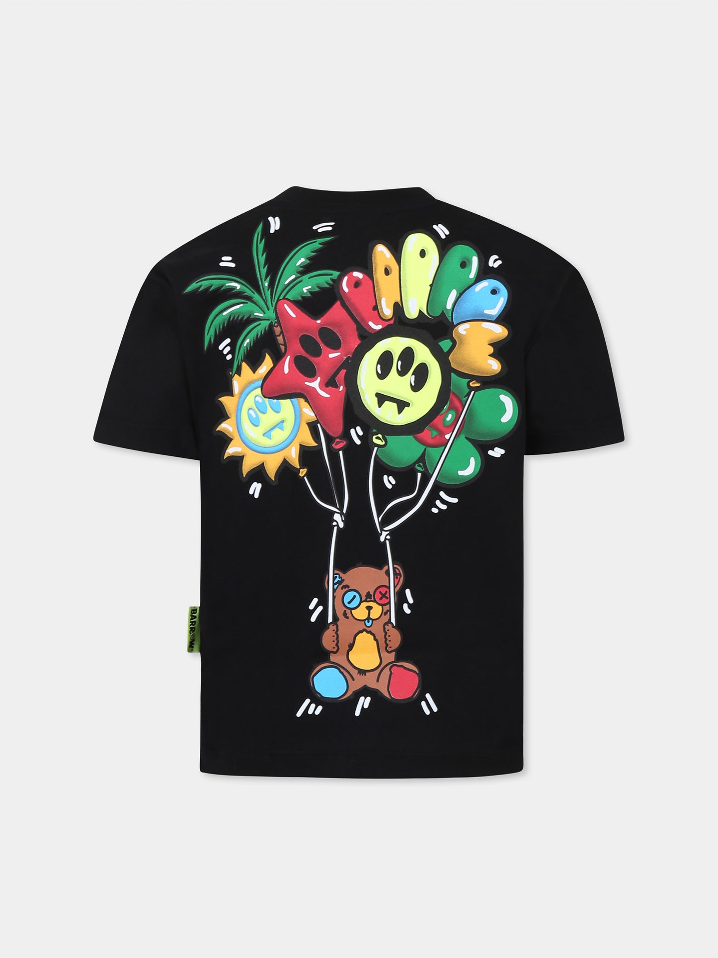 Black t-shirt for kids with logo