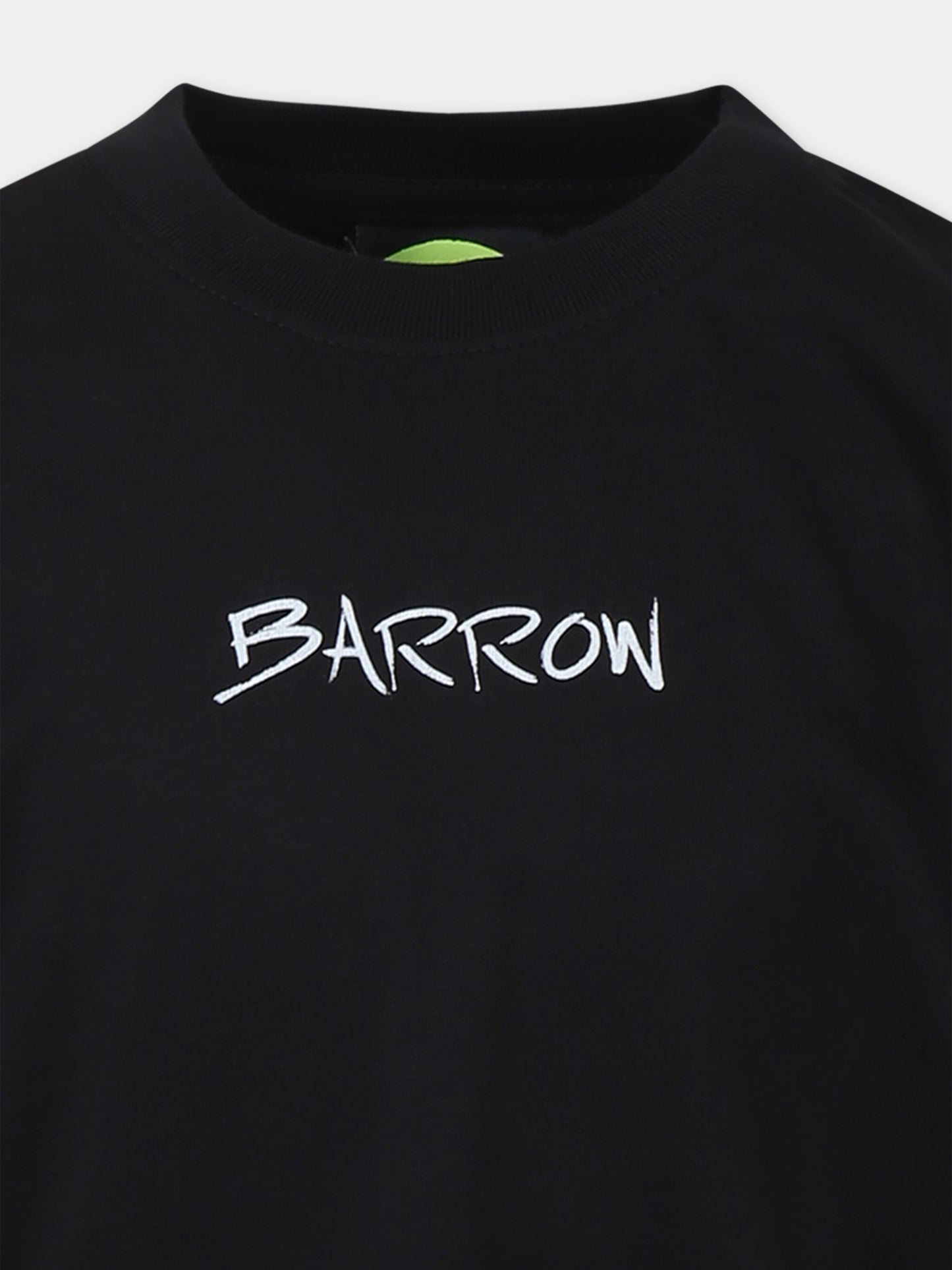 Black t-shirt for kids with logo