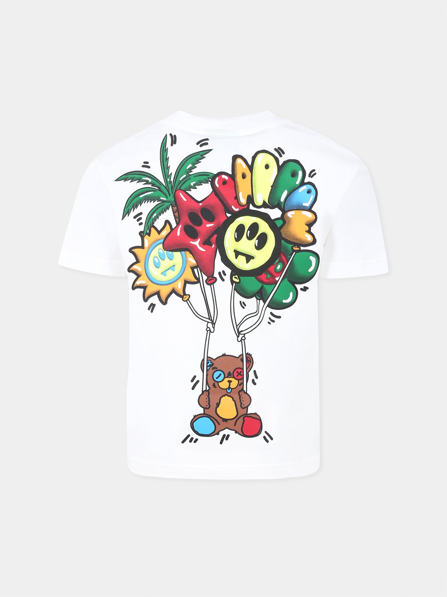 White t-shirt for kids with logo
