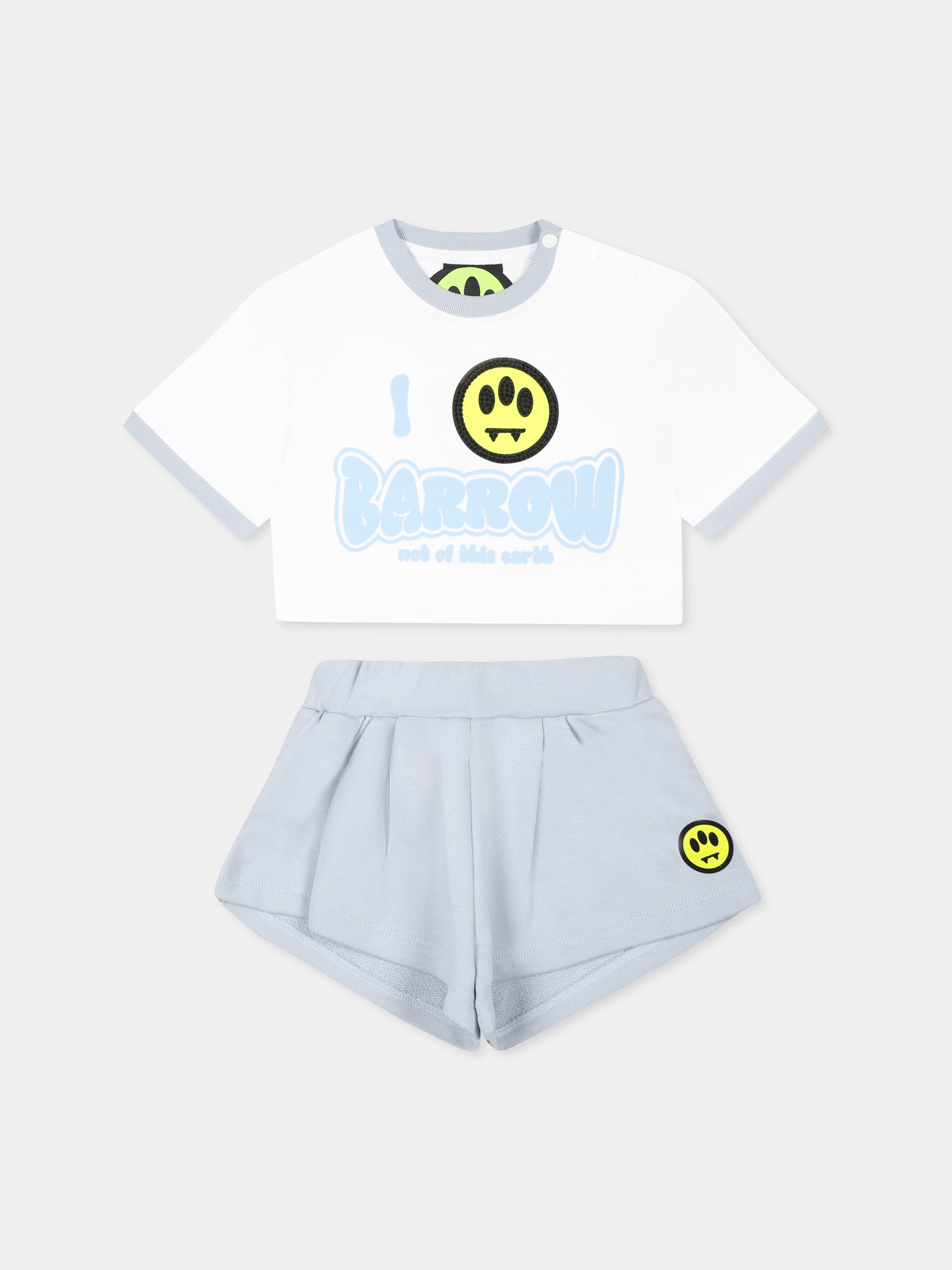 Completo multicolor per neonata con smile e logo,Barrow,S5BKNGTR194 002/46