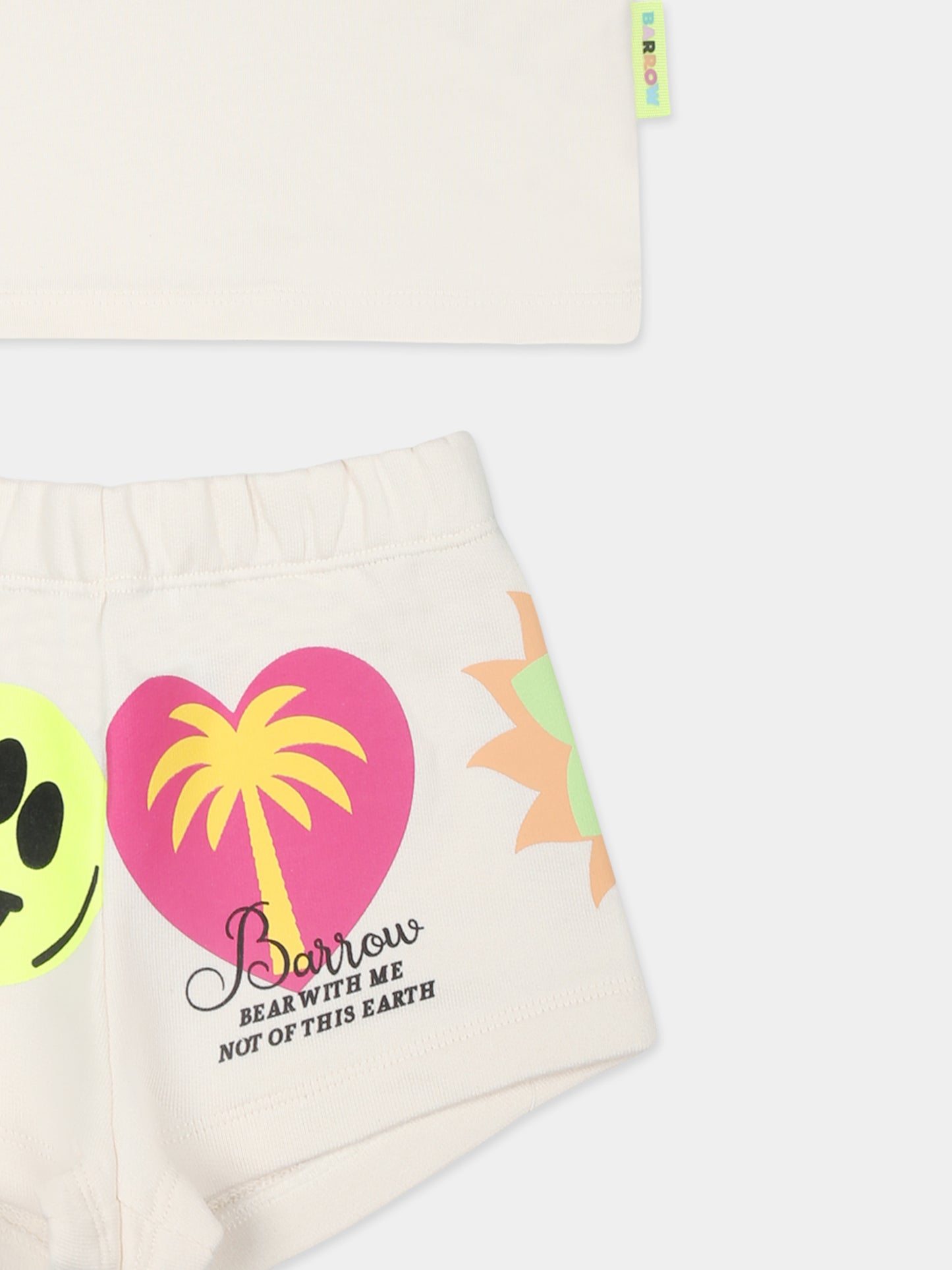 Completo multicolor per neonata con smile e logo,Barrow,S5BKNGTR195 013