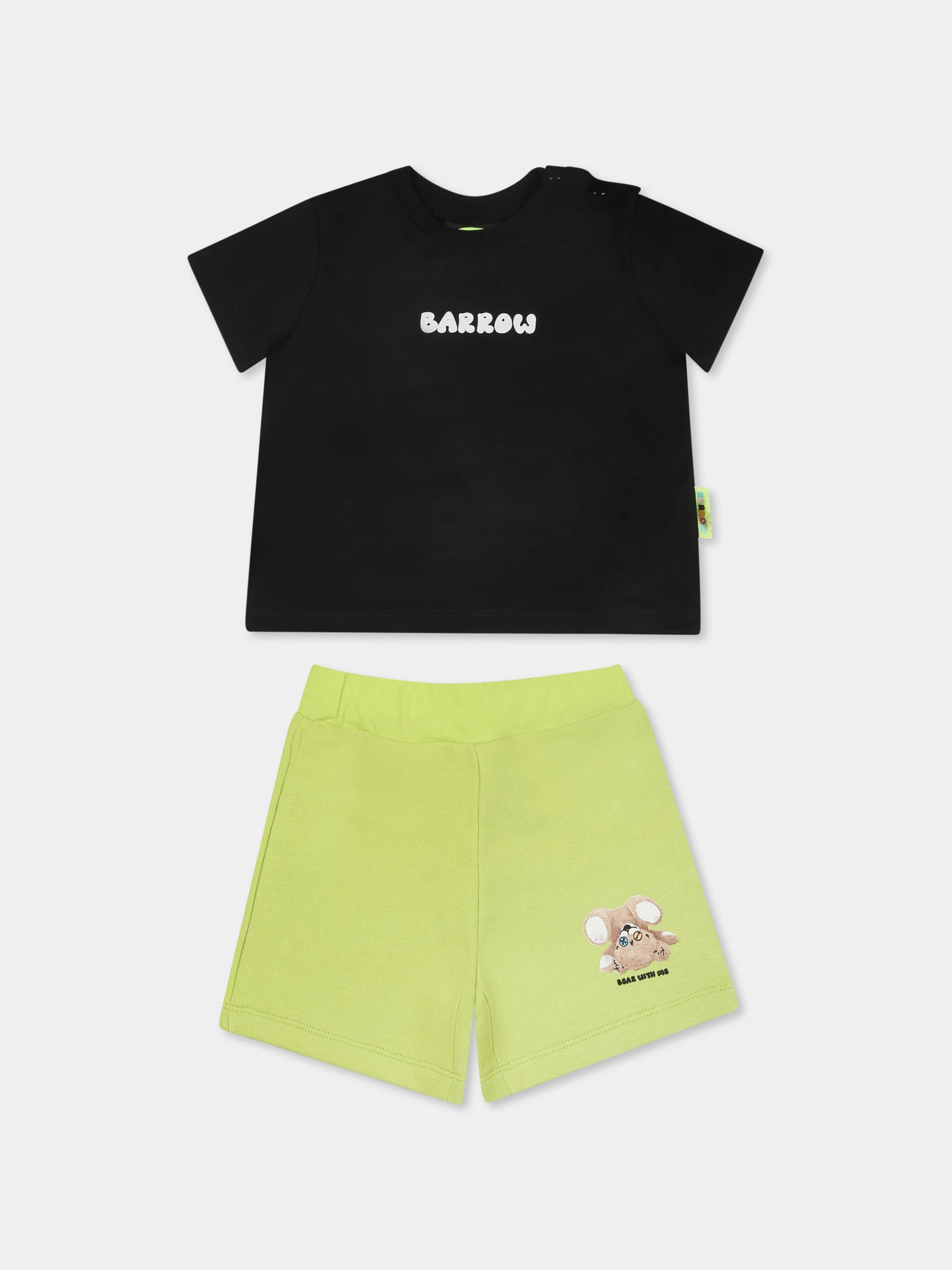 Multicolor suit for babykids with Bear print