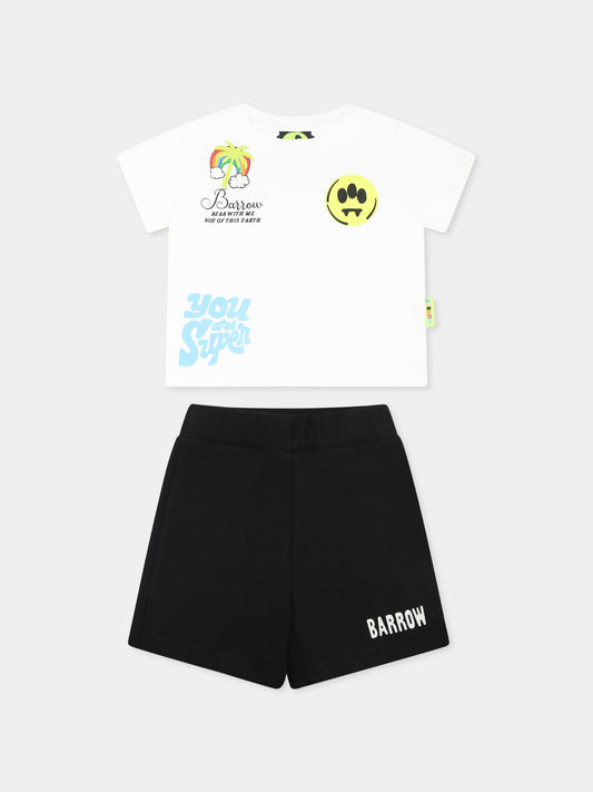 Multicolor suit for babykids with Bear print