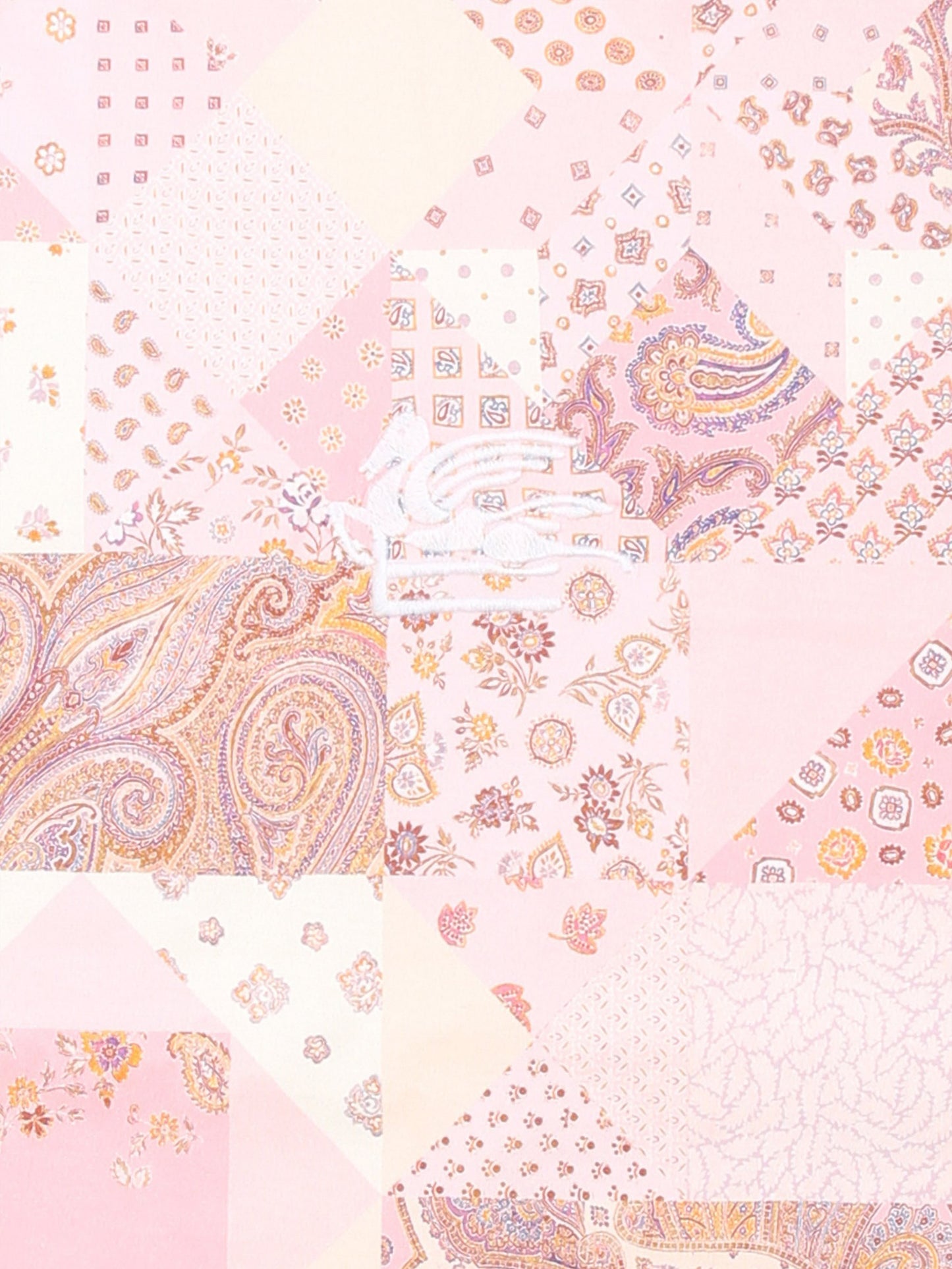 Coperta rosa per neonata con stampa patchwork Paisely,Etro,GW0510 J0473 505RS