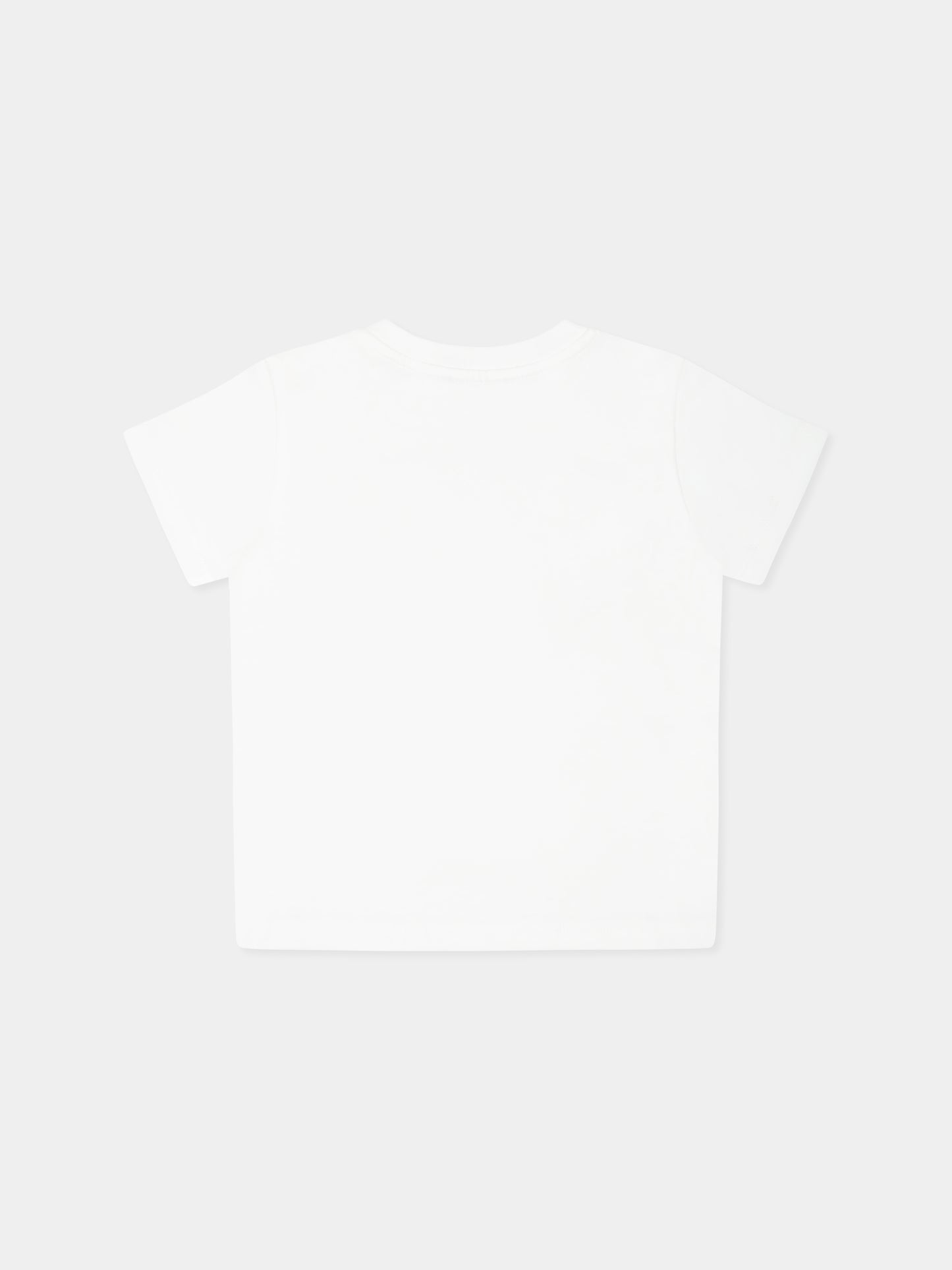 T-shirt bianca per neonata con motivo floreale,Etro,GW8031 Z2081 177