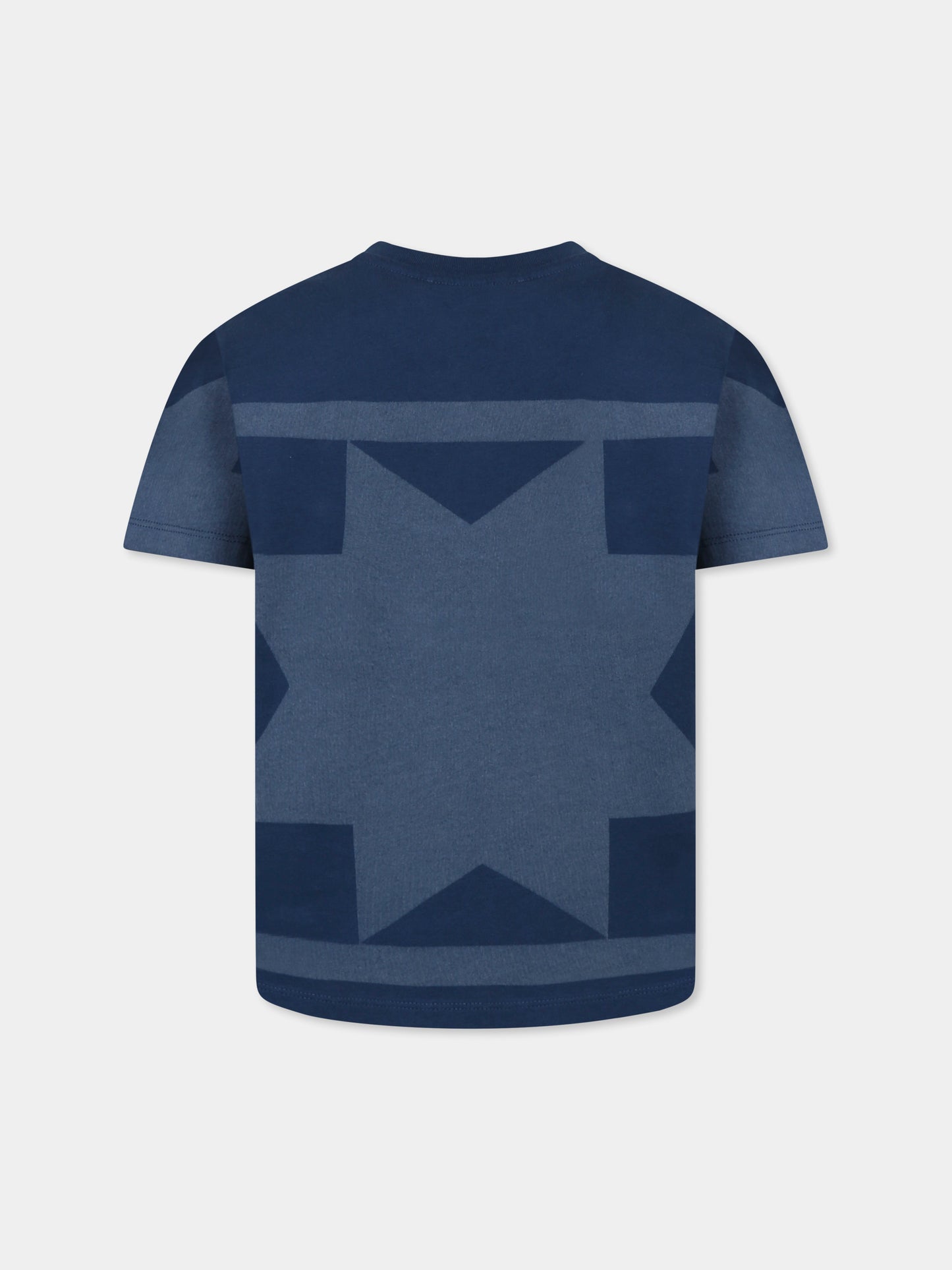 T-shirt blu per bambino con Pegaso,Etro,GW8P11 Z2081 669