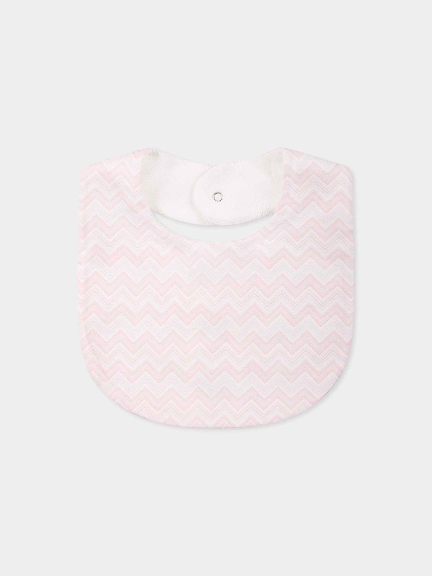 Pink babygrow set for baby girl with logo