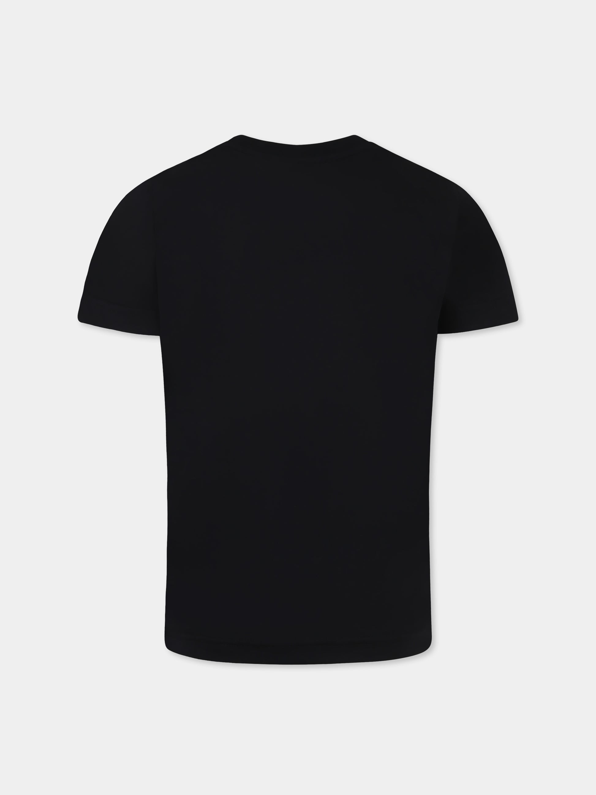 T-shirt nera per bambino con logo,Dsquared2,DQ2781 D004G D2T1135U DQ900