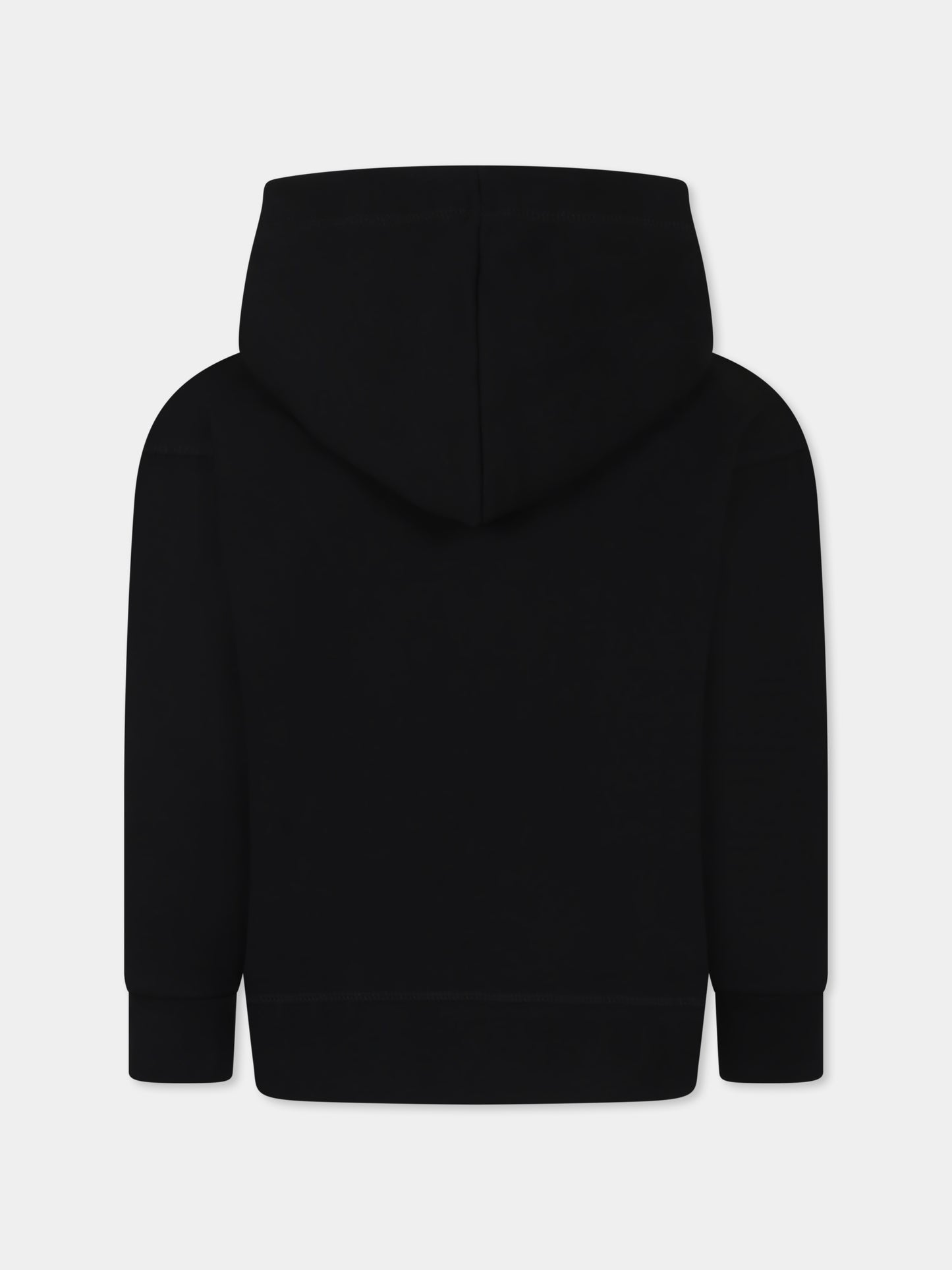 Felpa nera per bambino con logo,Dsquared2,DQ2785 D0A9U D2S882U DQ900