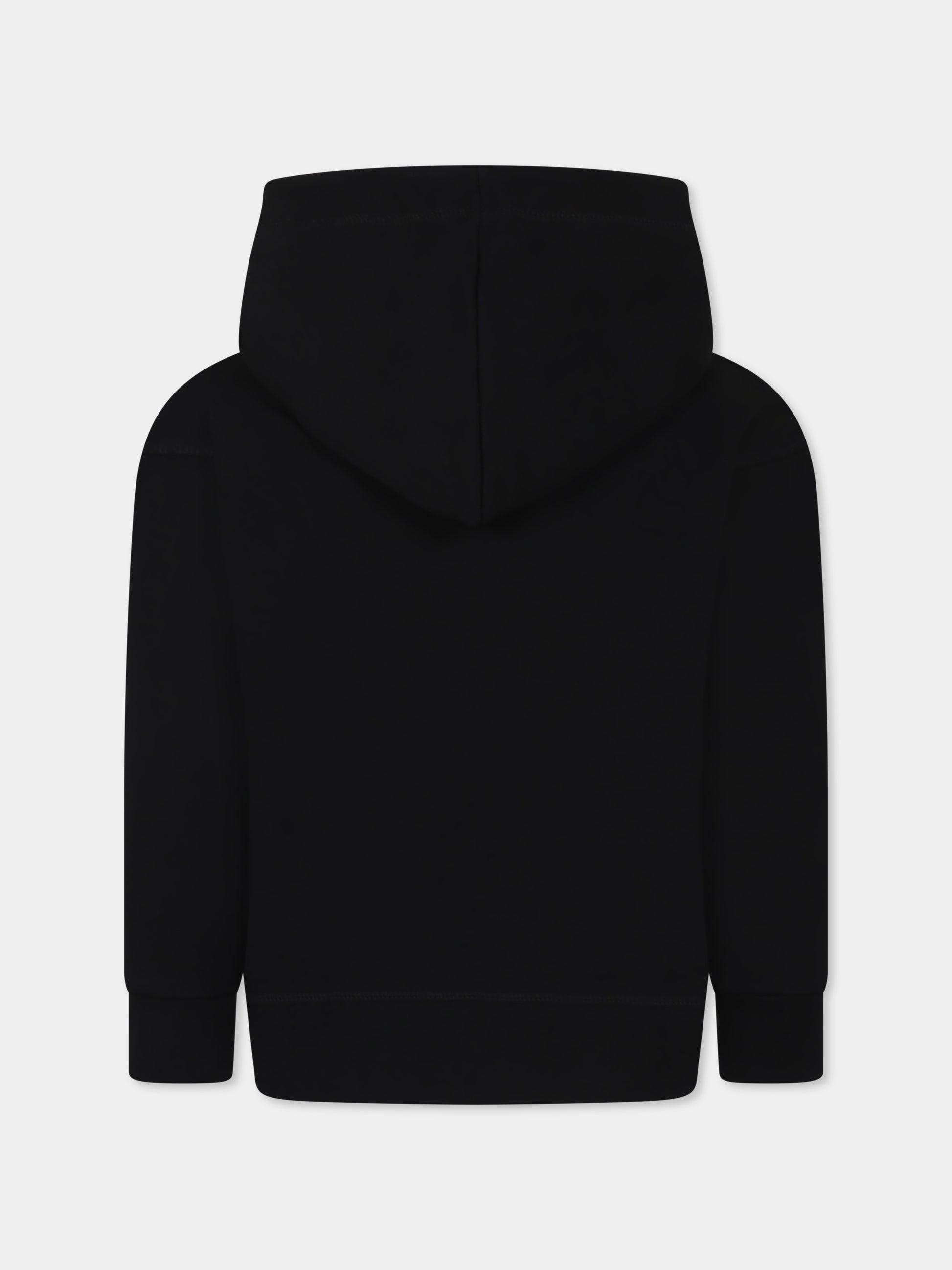 Felpa nera per bambino con logo,Dsquared2,DQ2785 D0A9U D2S882U DQ900