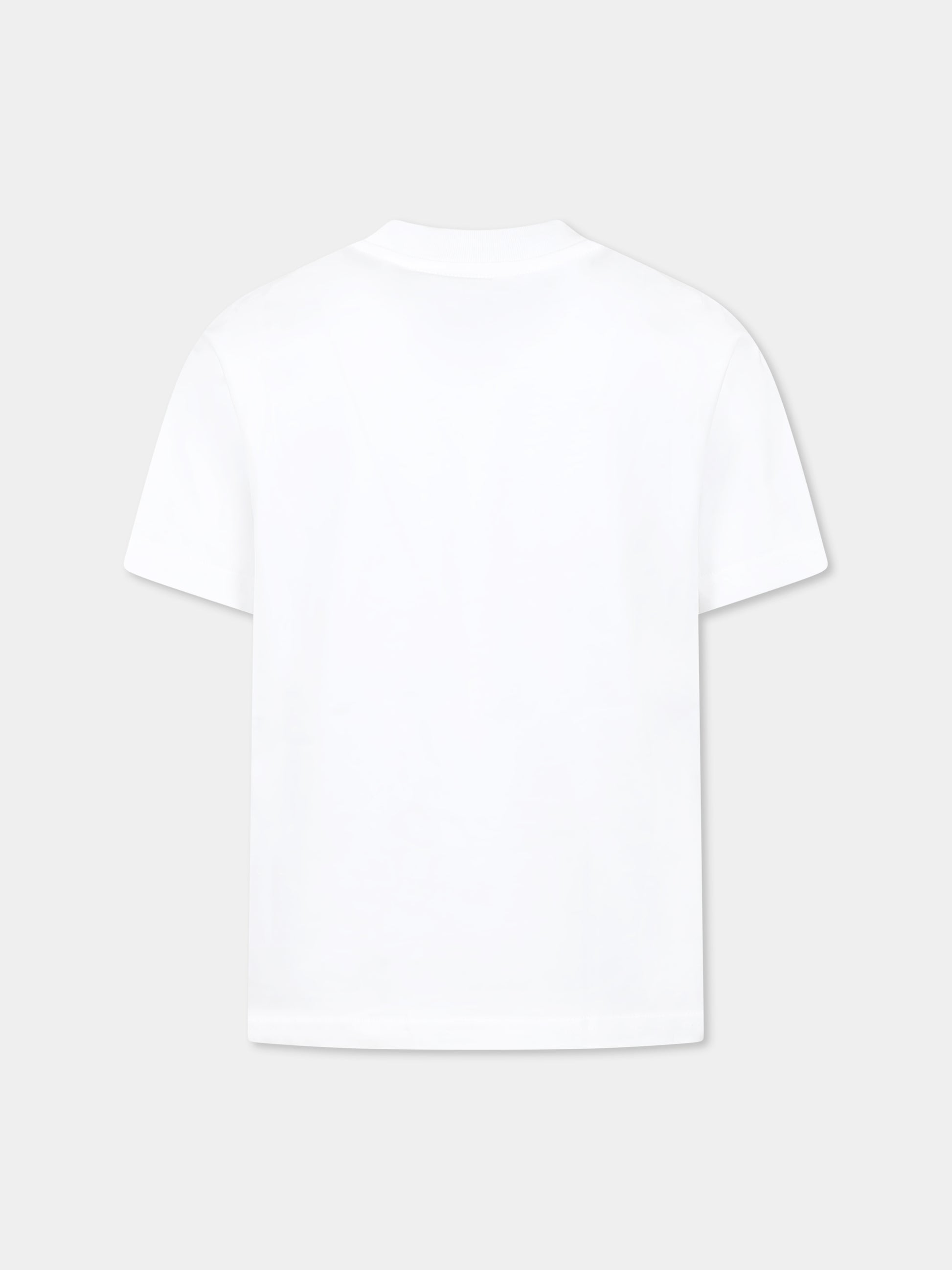 T-shirt bianca per bambino con logo nero,Dsquared2,DQ2941 D00XM D2T1163U DQ100