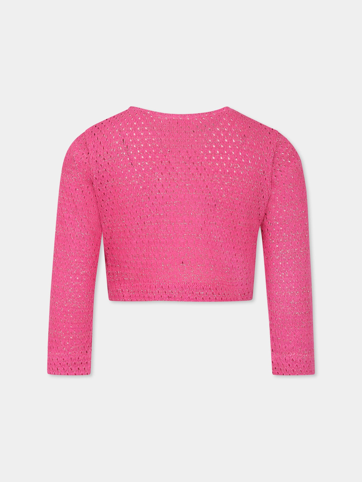 Cardigan fucsia per bambina,Caffe' D'orzo,ZW9A10 Q0043 50L