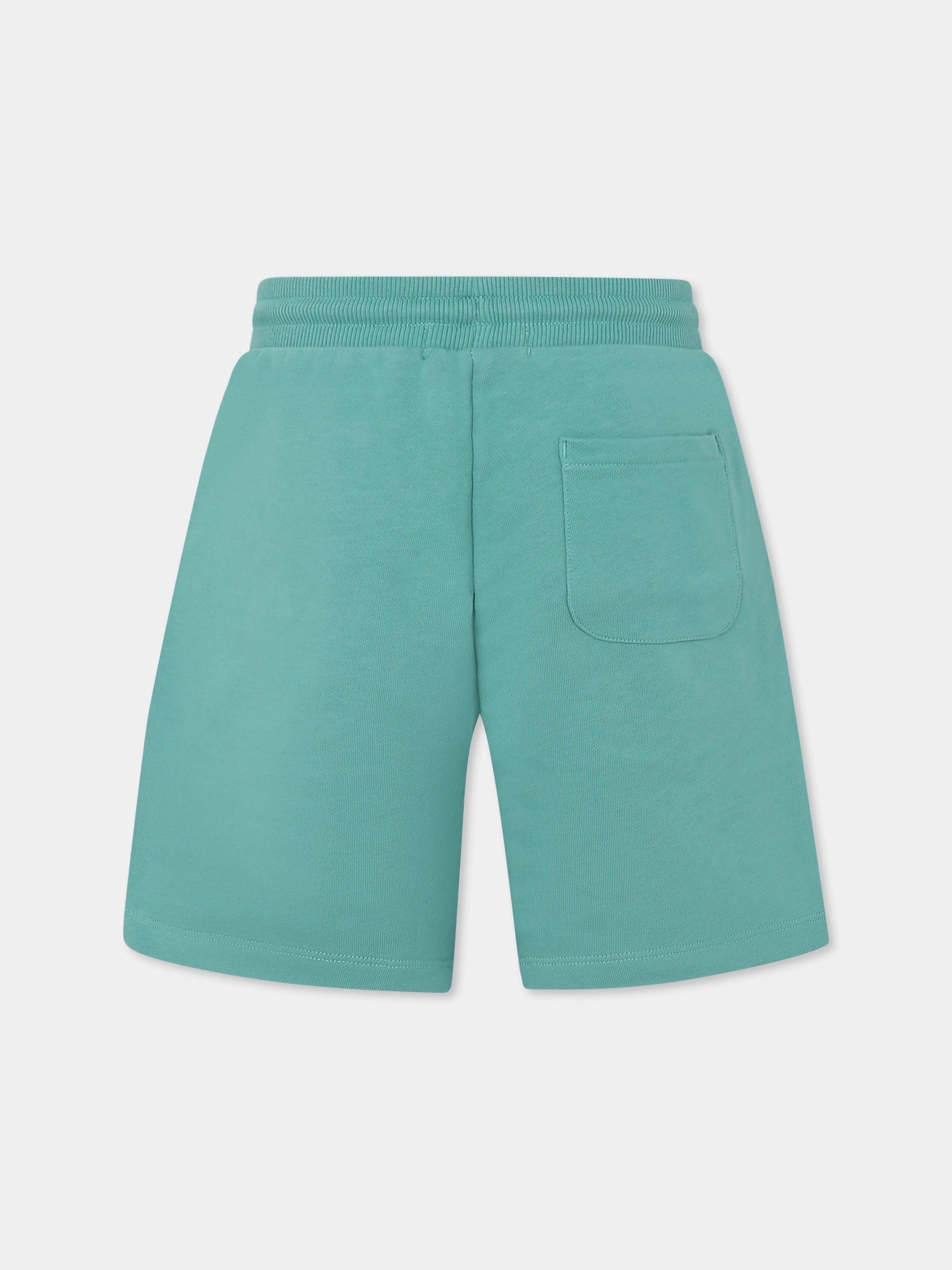 Shorts verdi per bambini con logo,Calvin Klein Kids,25S CKIU0IU00703J IU0IU00703 L5Y