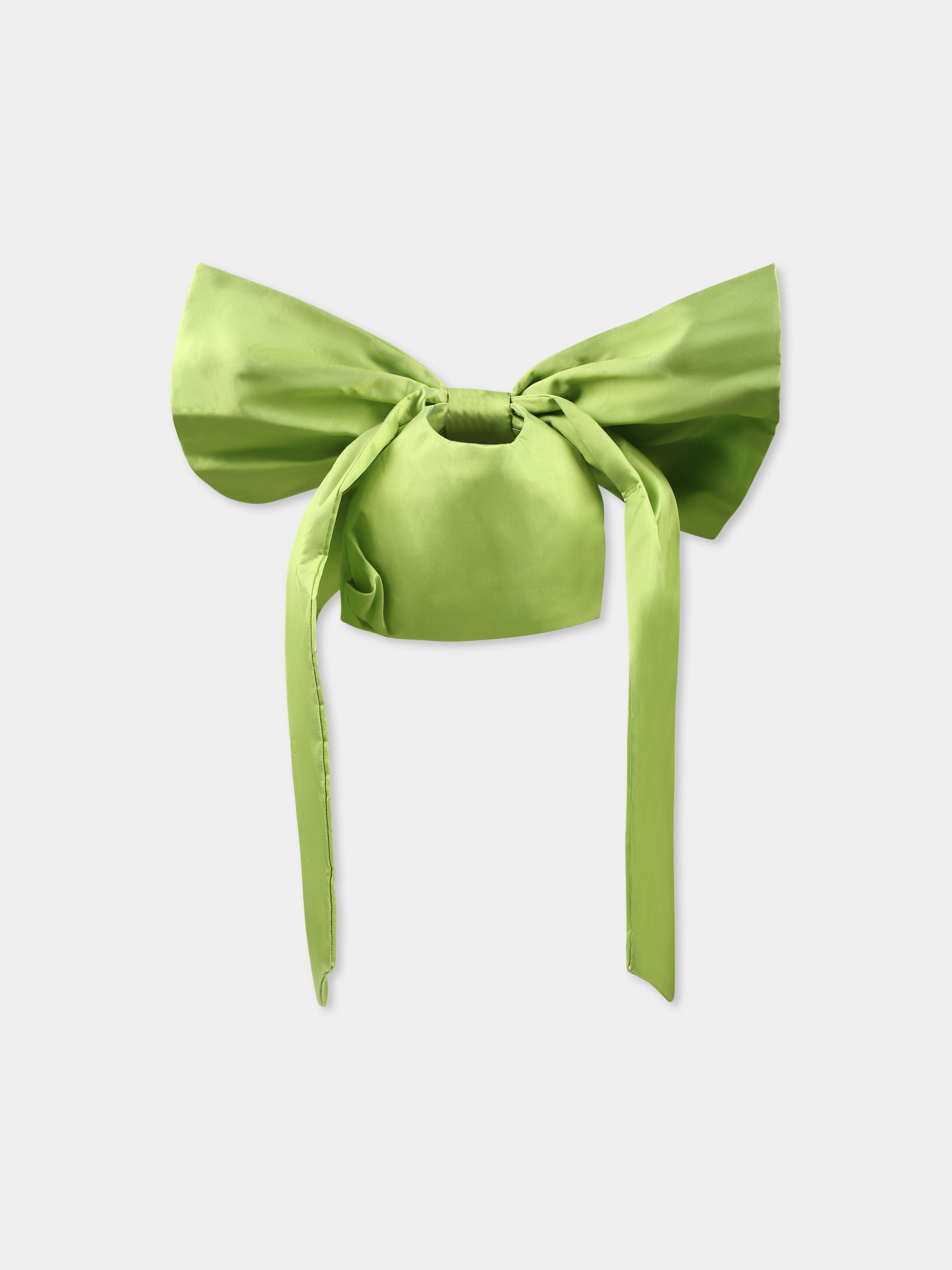 Borsa verde per bambina con fiocco,Douuod Kids,DW0A18 S0207 246