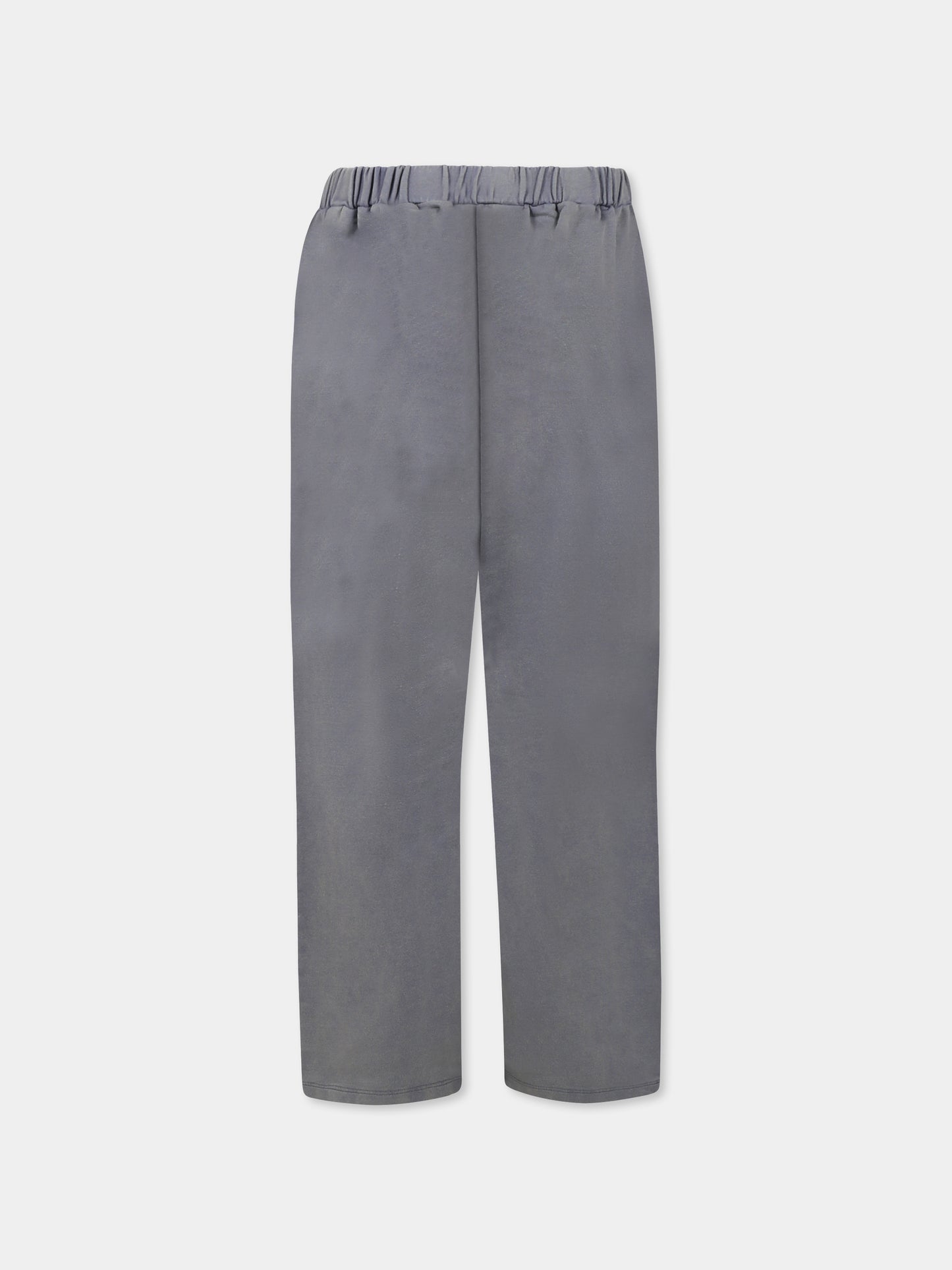 Pantaloni grigi per bambina con logo,Douuod Kids,DW6R00 Z2929 922