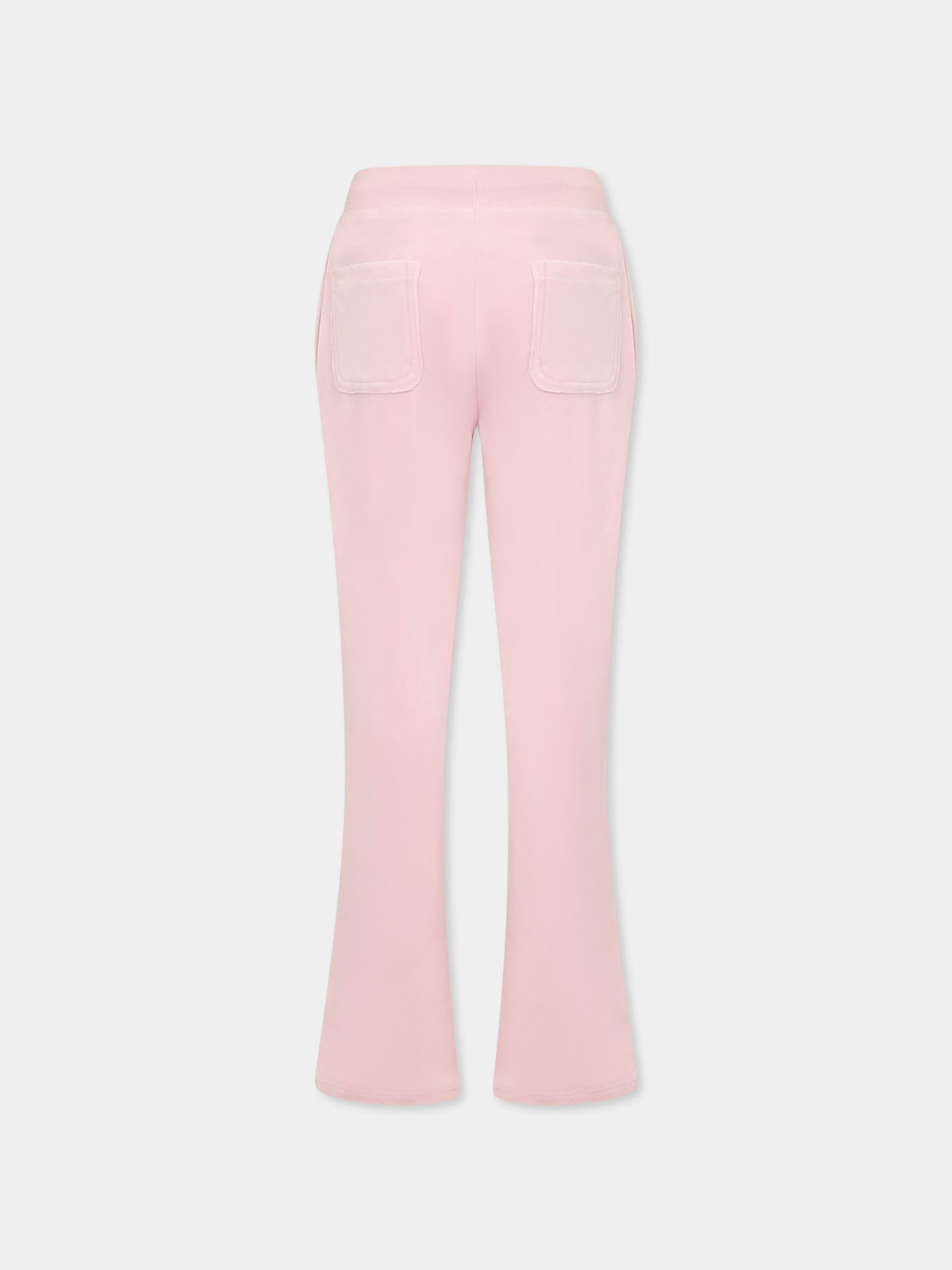 Pantaloni viola per bambina con logo di strass,Juicy Couture,25S JCJBX6359 JBX6359 Y8U