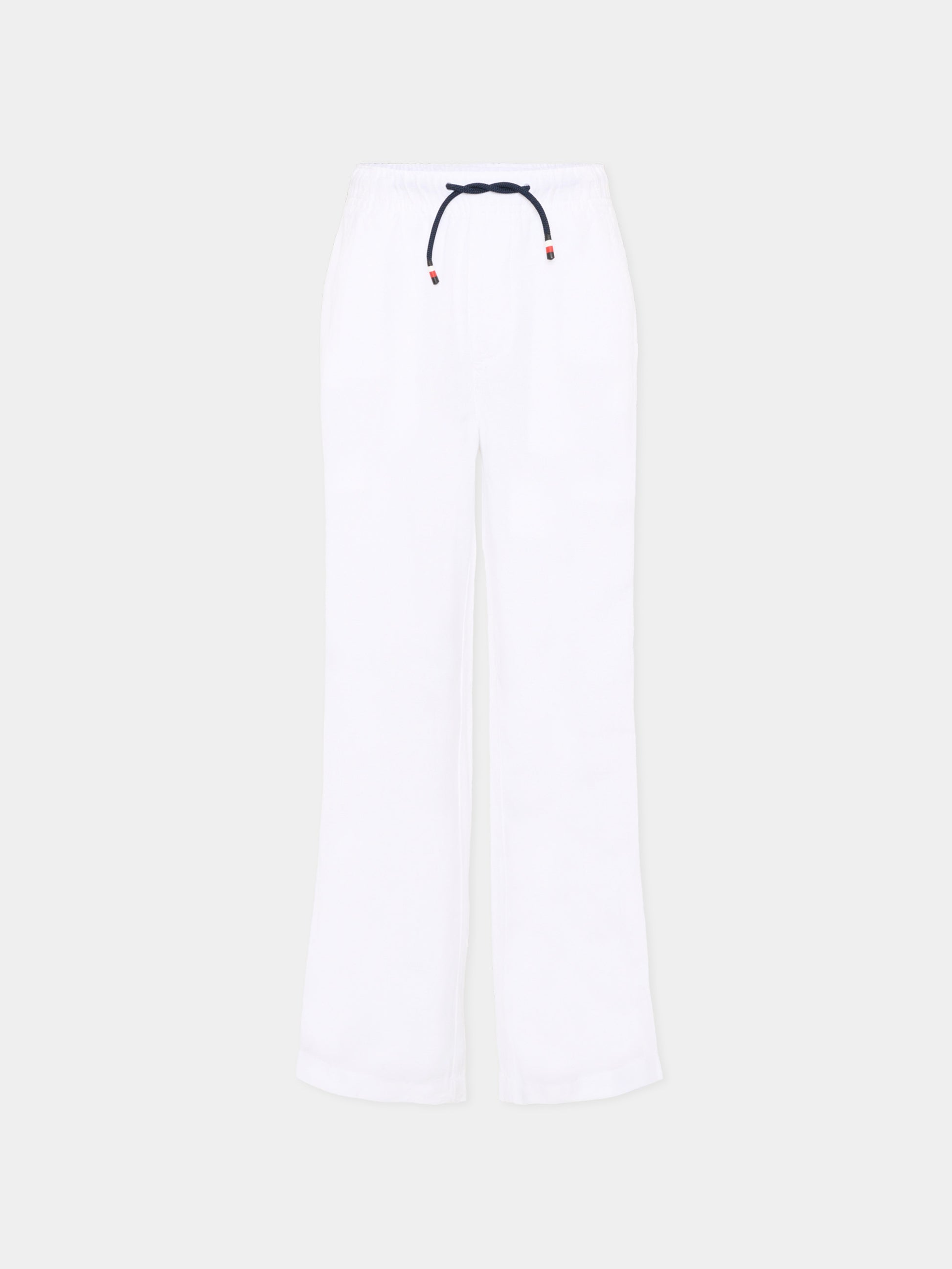 Pantaloni casual bianchi per bambino,Tommy Hilfiger Junior,KB0KB09640 YBR
