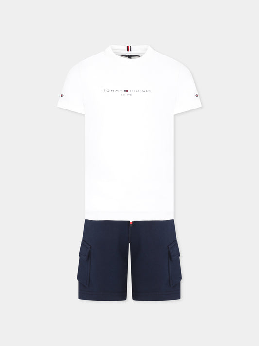 Completo multicolor per bambino con logo,Tommy Hilfiger Junior,25S THKB0KB09661J KB0KB09661 YBR