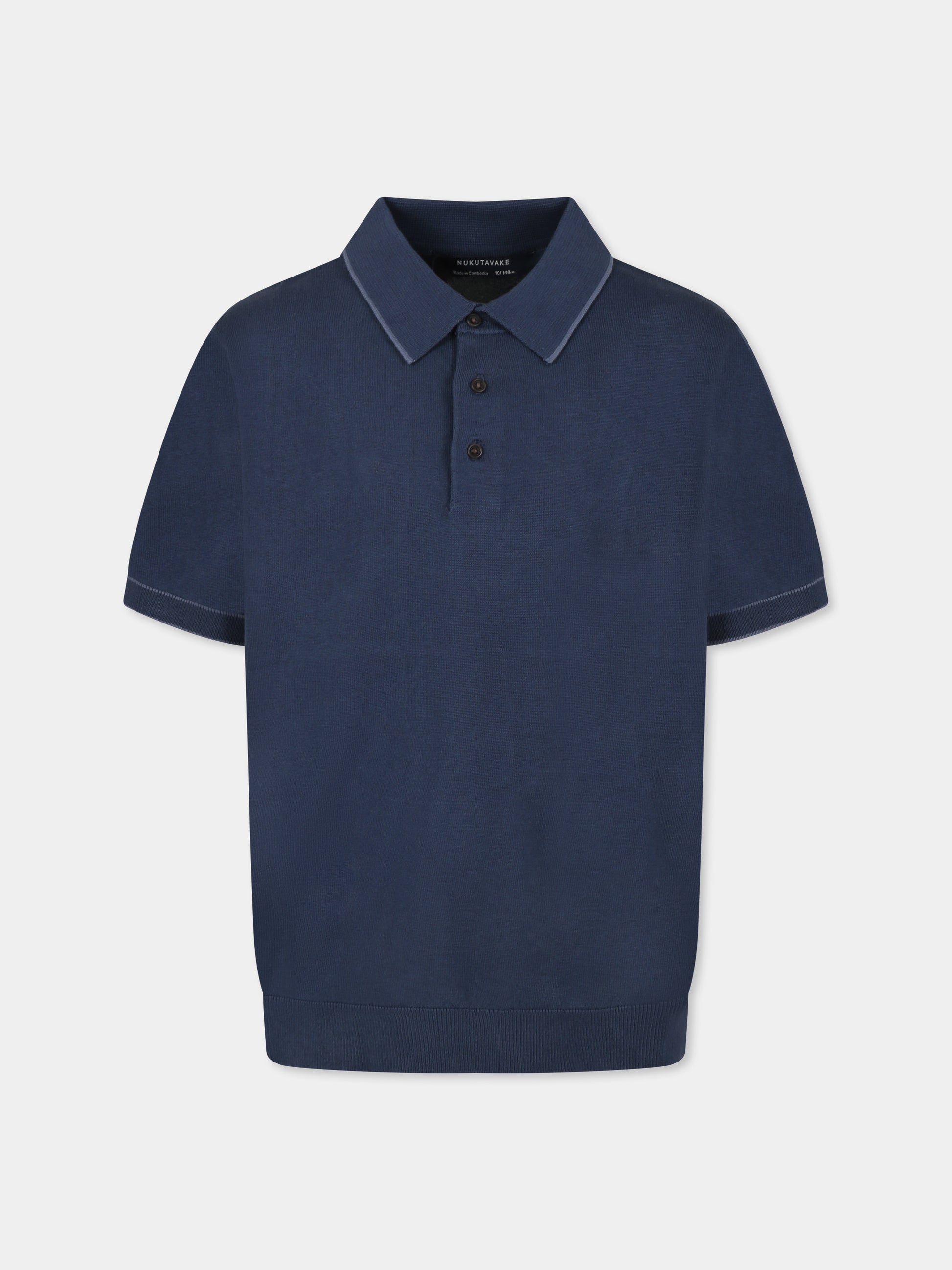 Polo blu per bambino con logo,Mayoral,6129 024