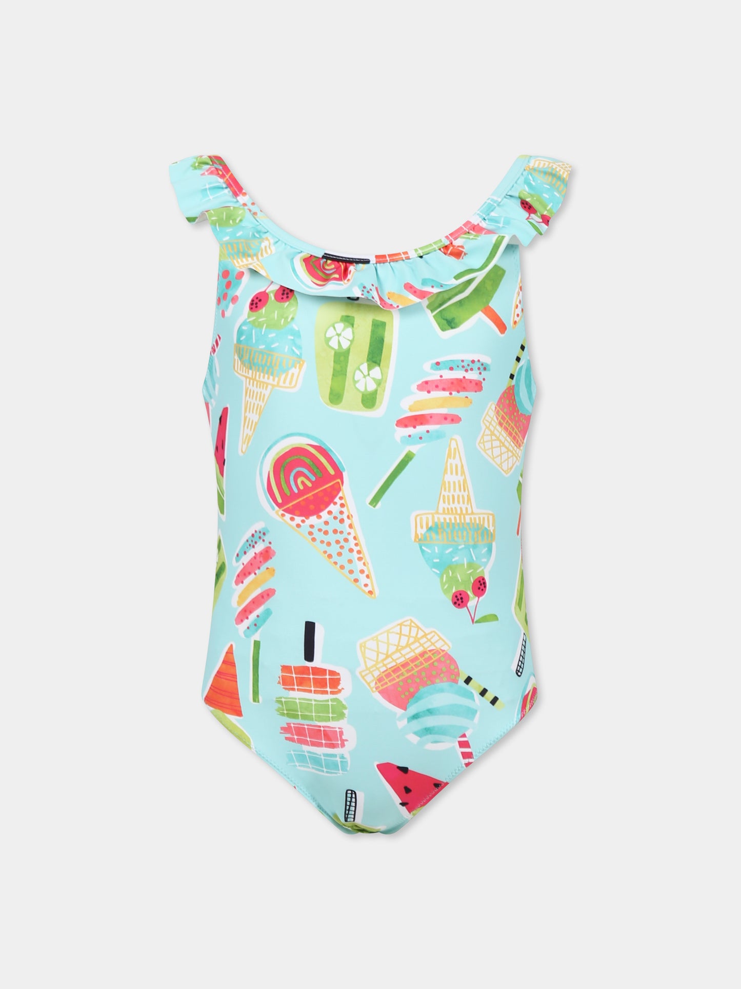 Light blue swimsuit