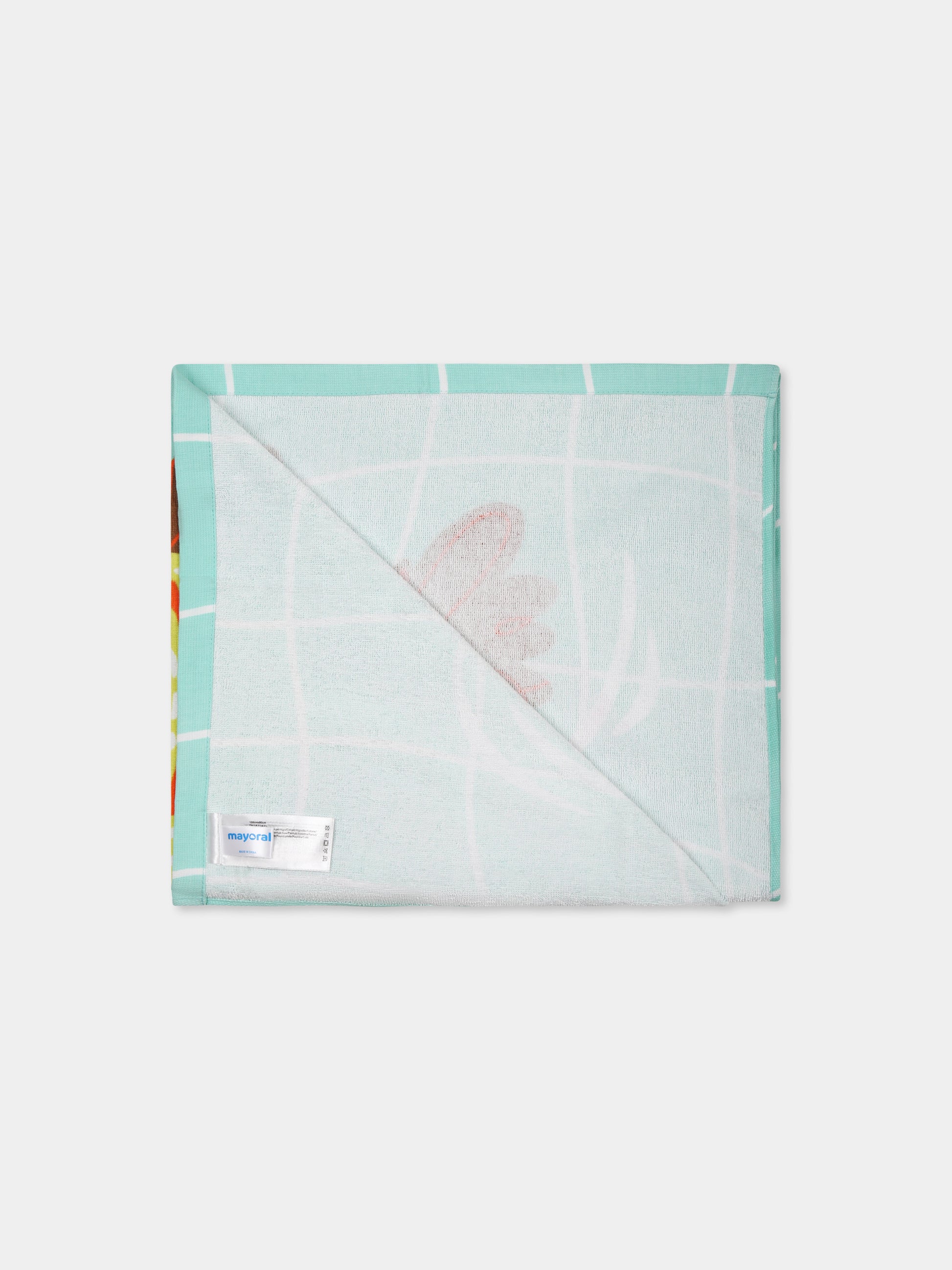 Telo mare celeste per bambina con stampa bambina,Mayoral,10936 065