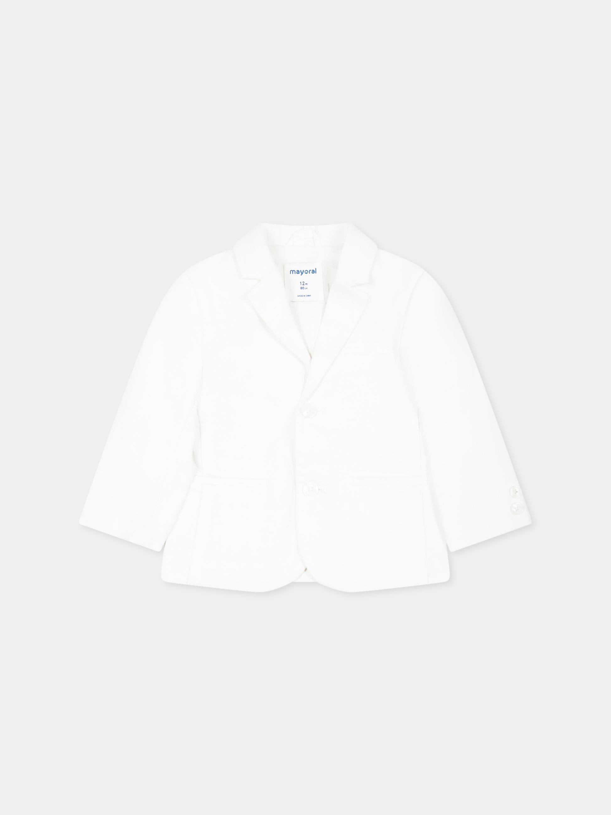 Giacca bianca per neonato,Mayoral,1470 054