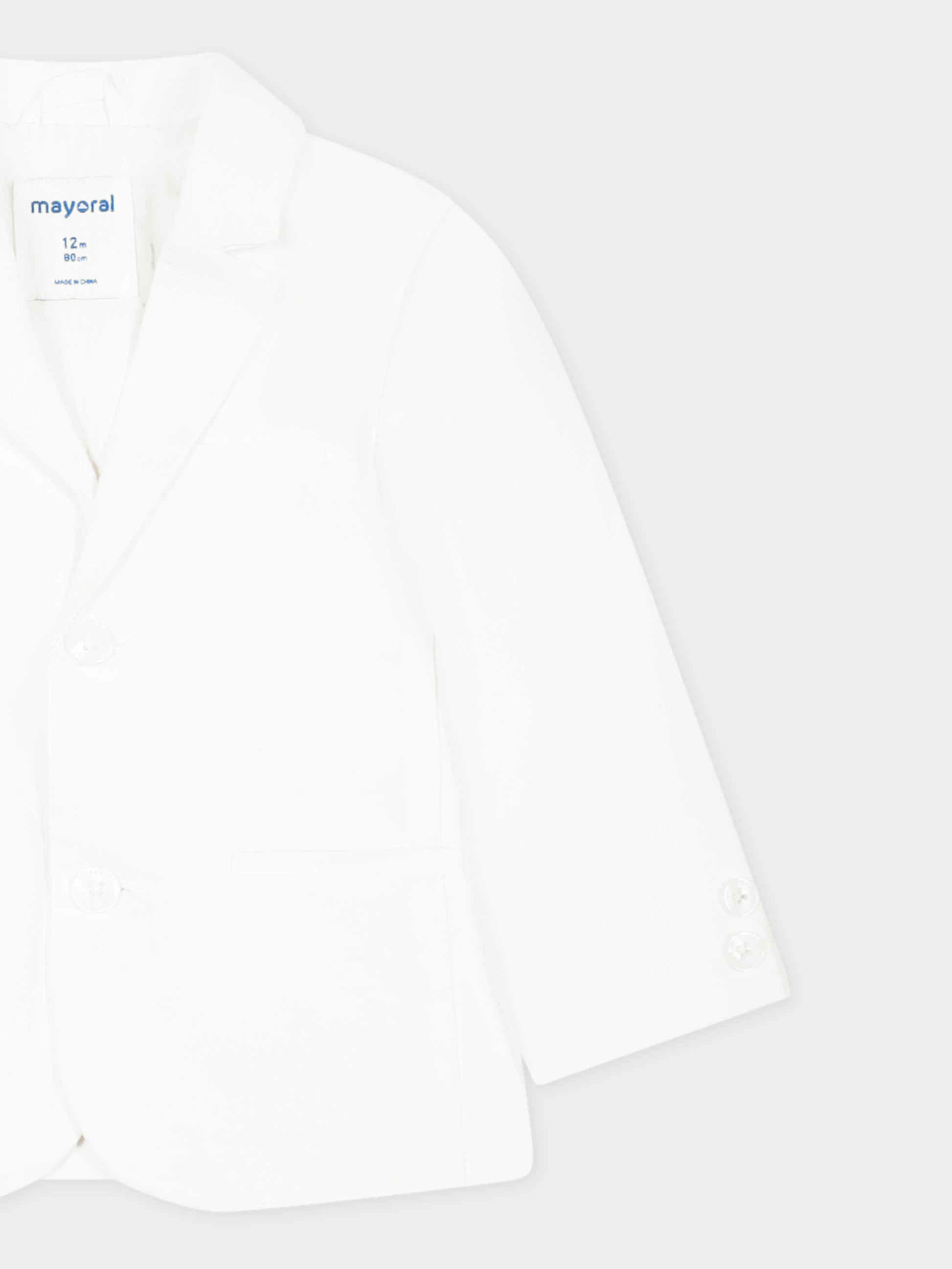 Giacca bianca per neonato,Mayoral,1470 054