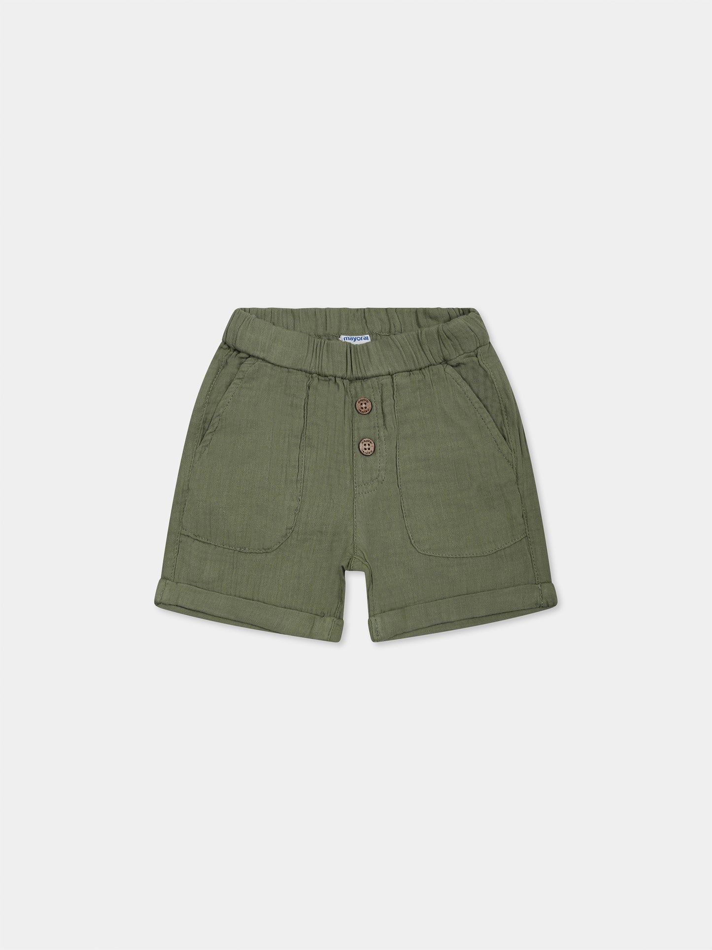 Green shorts for baby boy