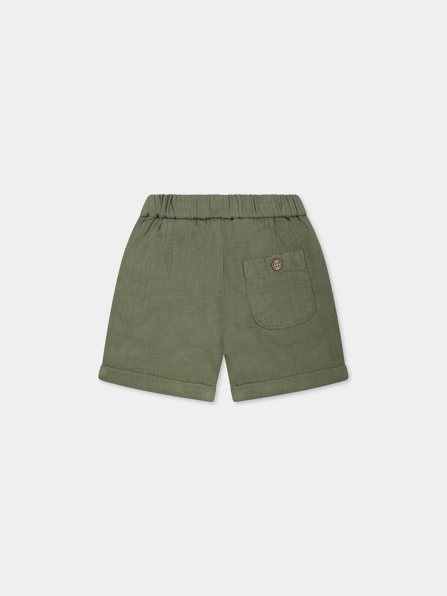 Green shorts for baby boy