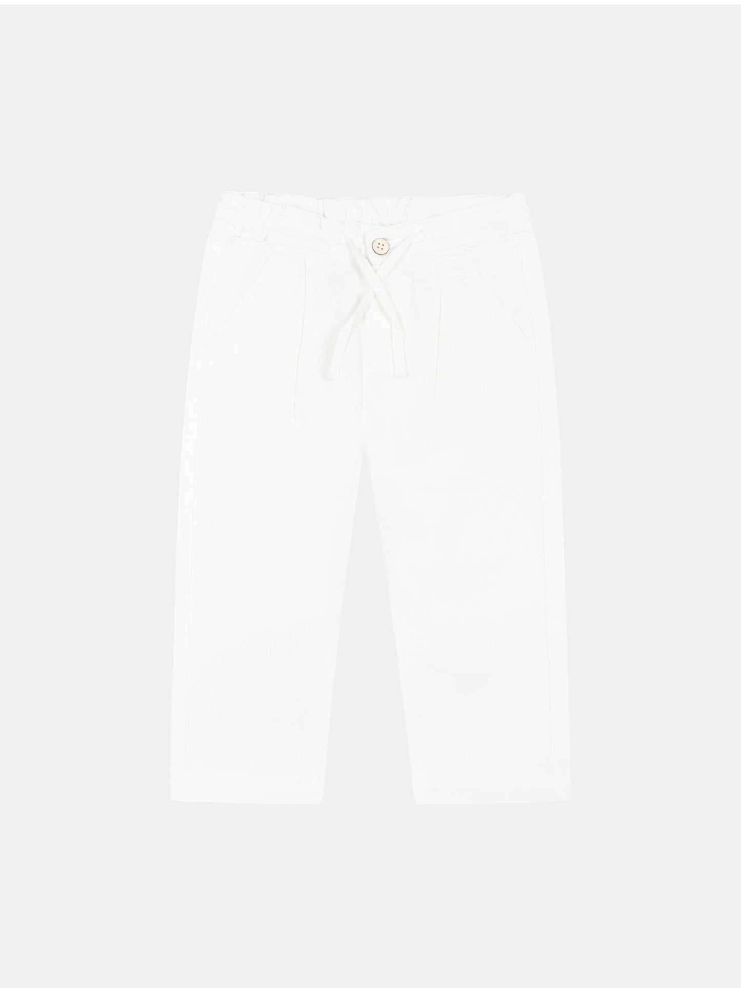 White trousers for baby boy