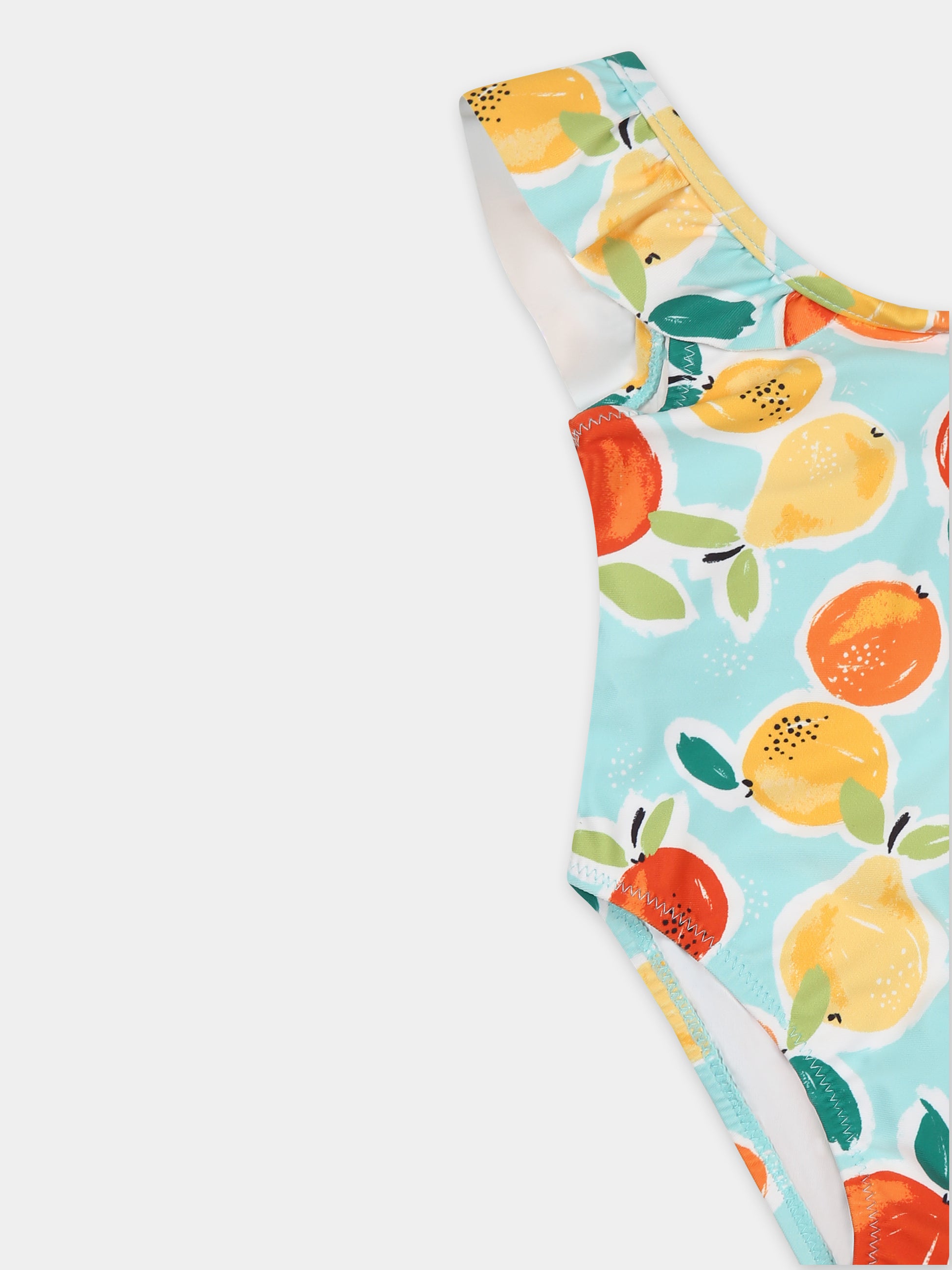 Costume intero multicolor per neonata con stampa frutta,Mayoral,1742 047