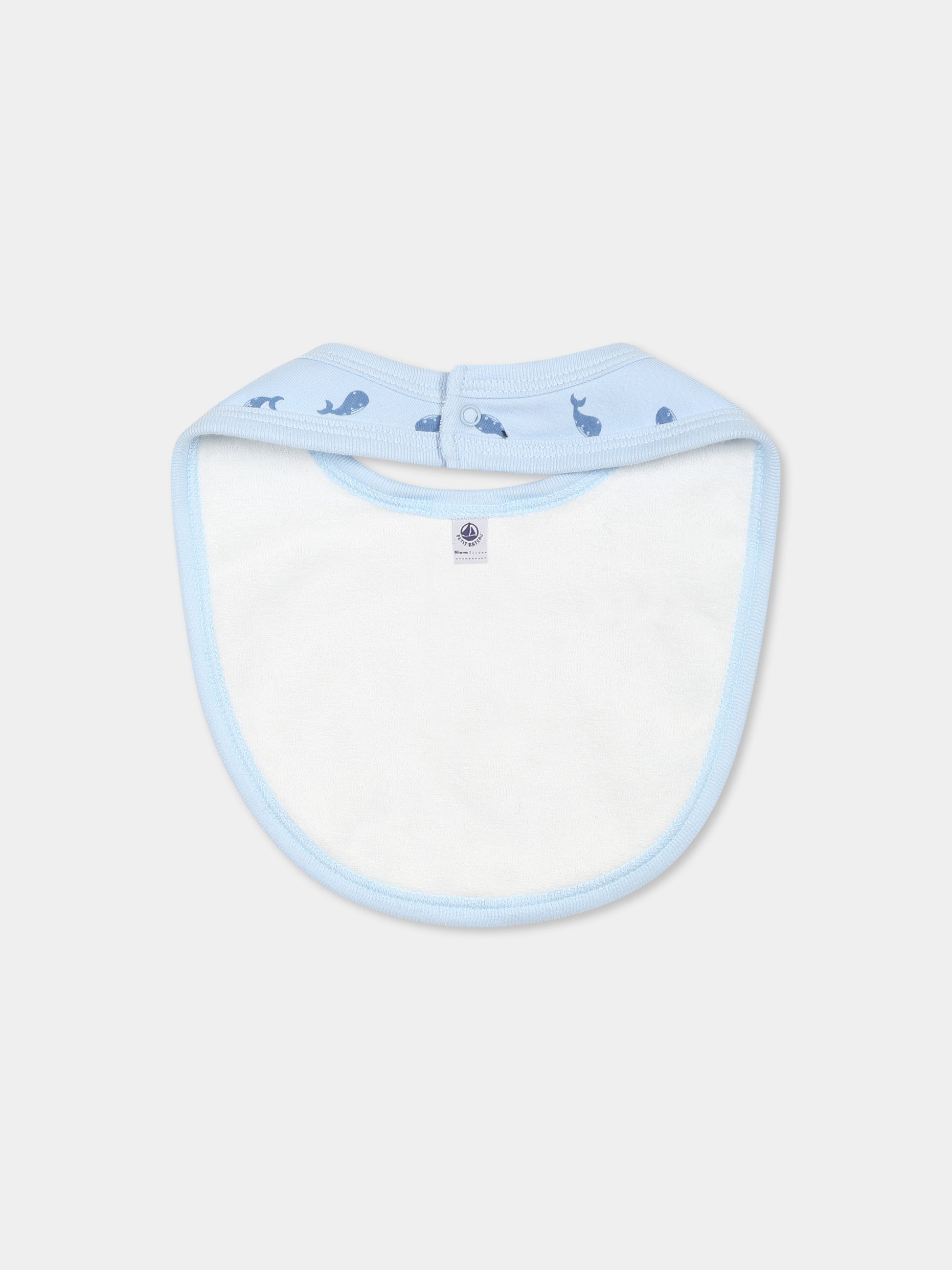 Set bavaglini multicolor per neonato con stelle e balene,Petit Bateau,A0CIA VARIANTE 2 03