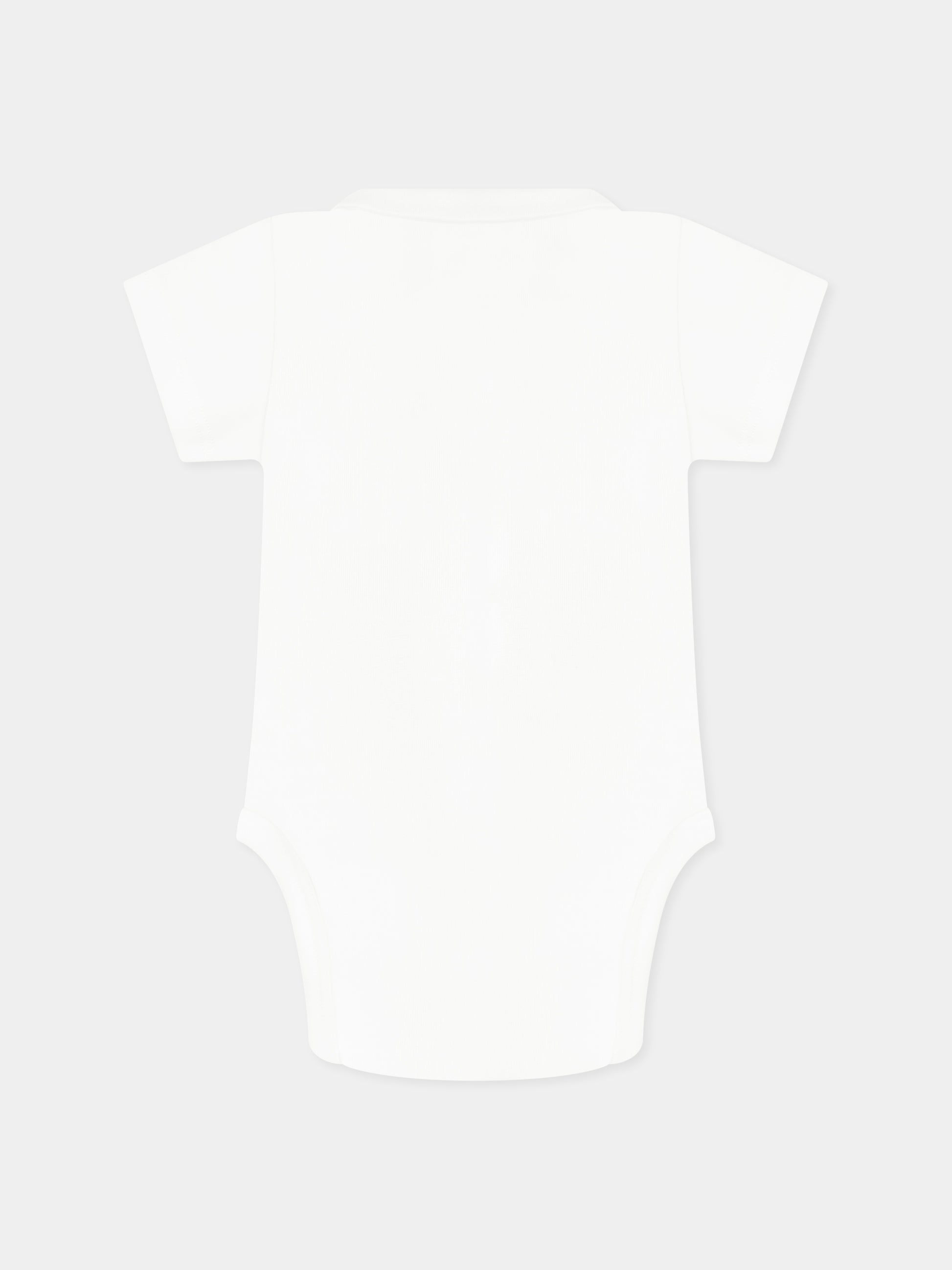 Body bianco per neonati,Petit Bateau,A09FN MARSHMALLOW 01