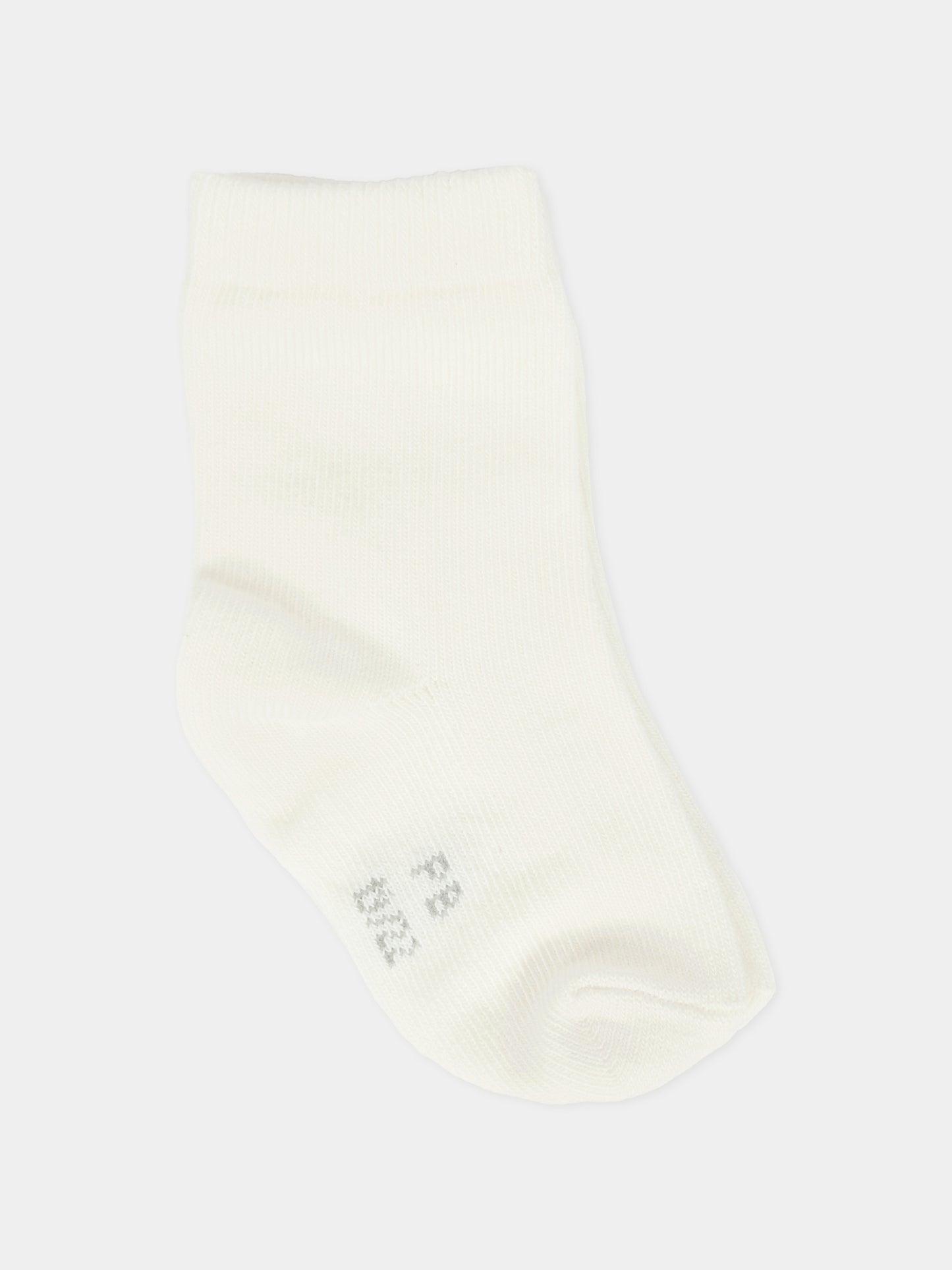 Set calzini bianchi per bambini con cuori,Petit Bateau,A0AZK VARIANTE 1 01