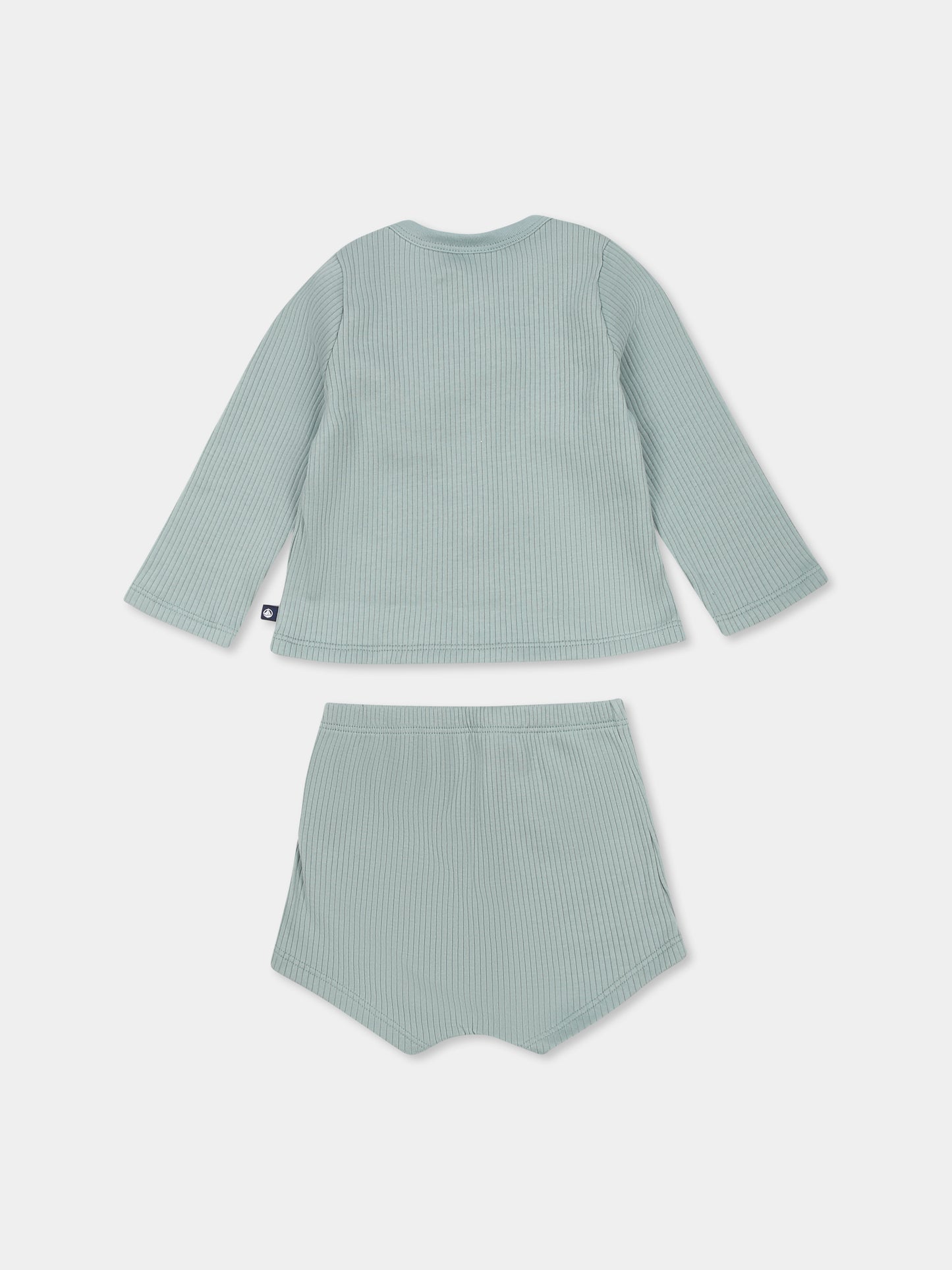 Completo verde per neonati,Petit Bateau,A0CGD PAUL/MULTICO 01
