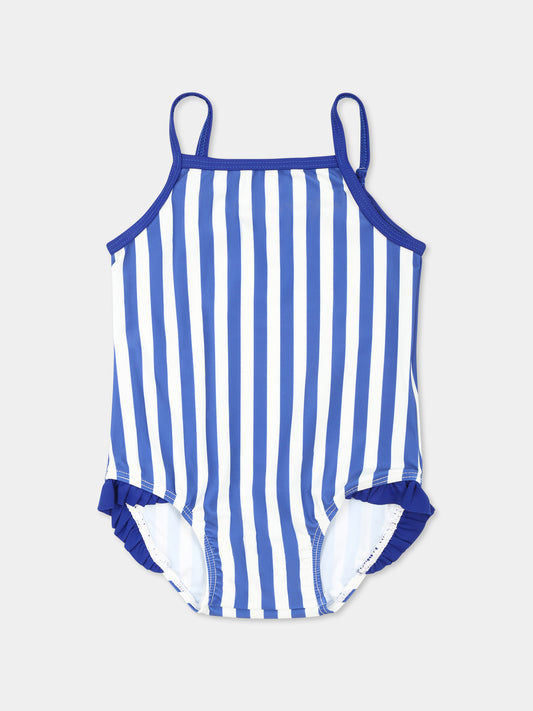 Costume intero azzurro per neonata,Petit Bateau,A0CU5 SURF/MARSHMALLOW 01