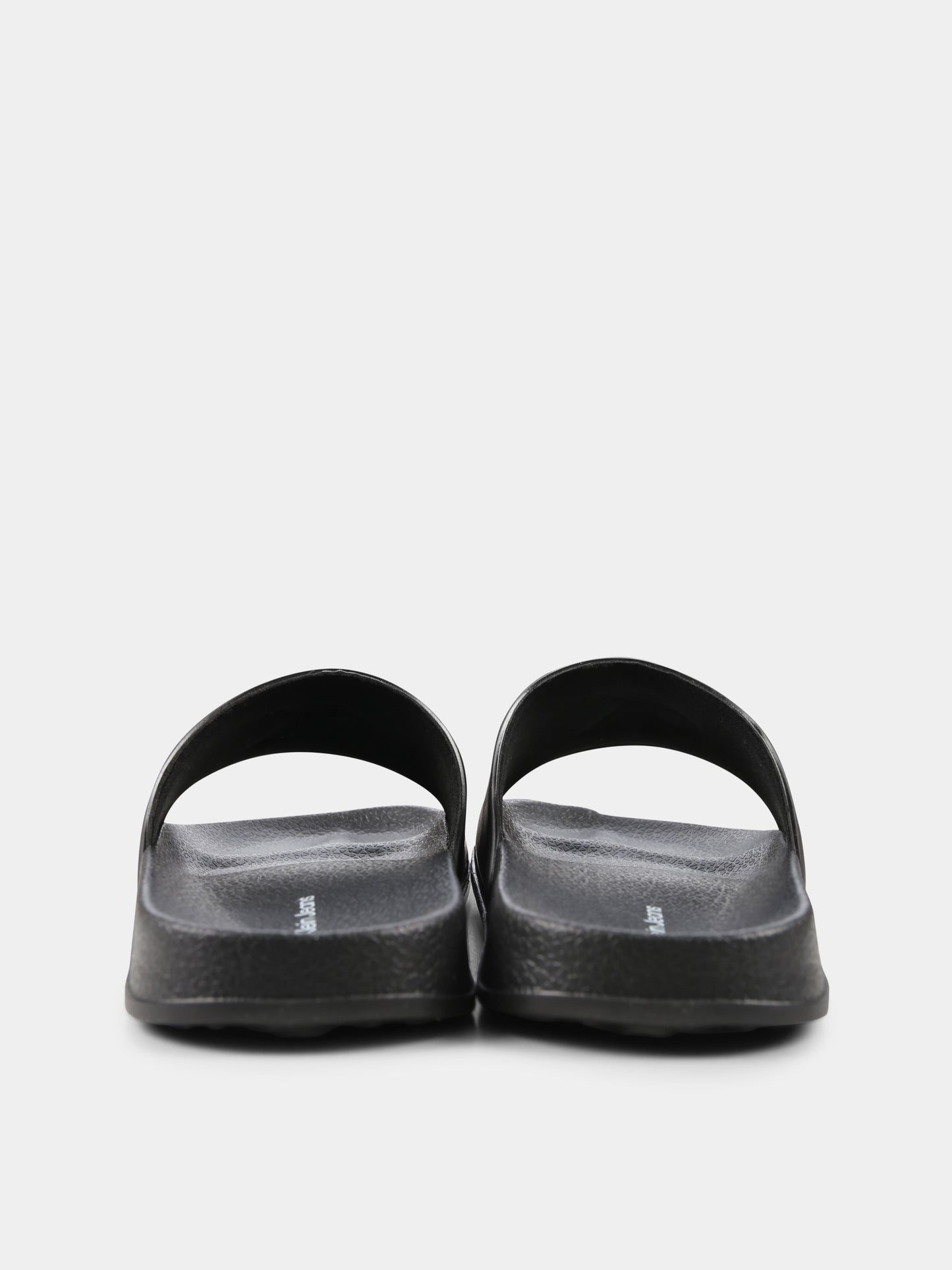 Ciabatte nere per bambini con logo,Calvin Klein Kids,V3X0 83032 1172999