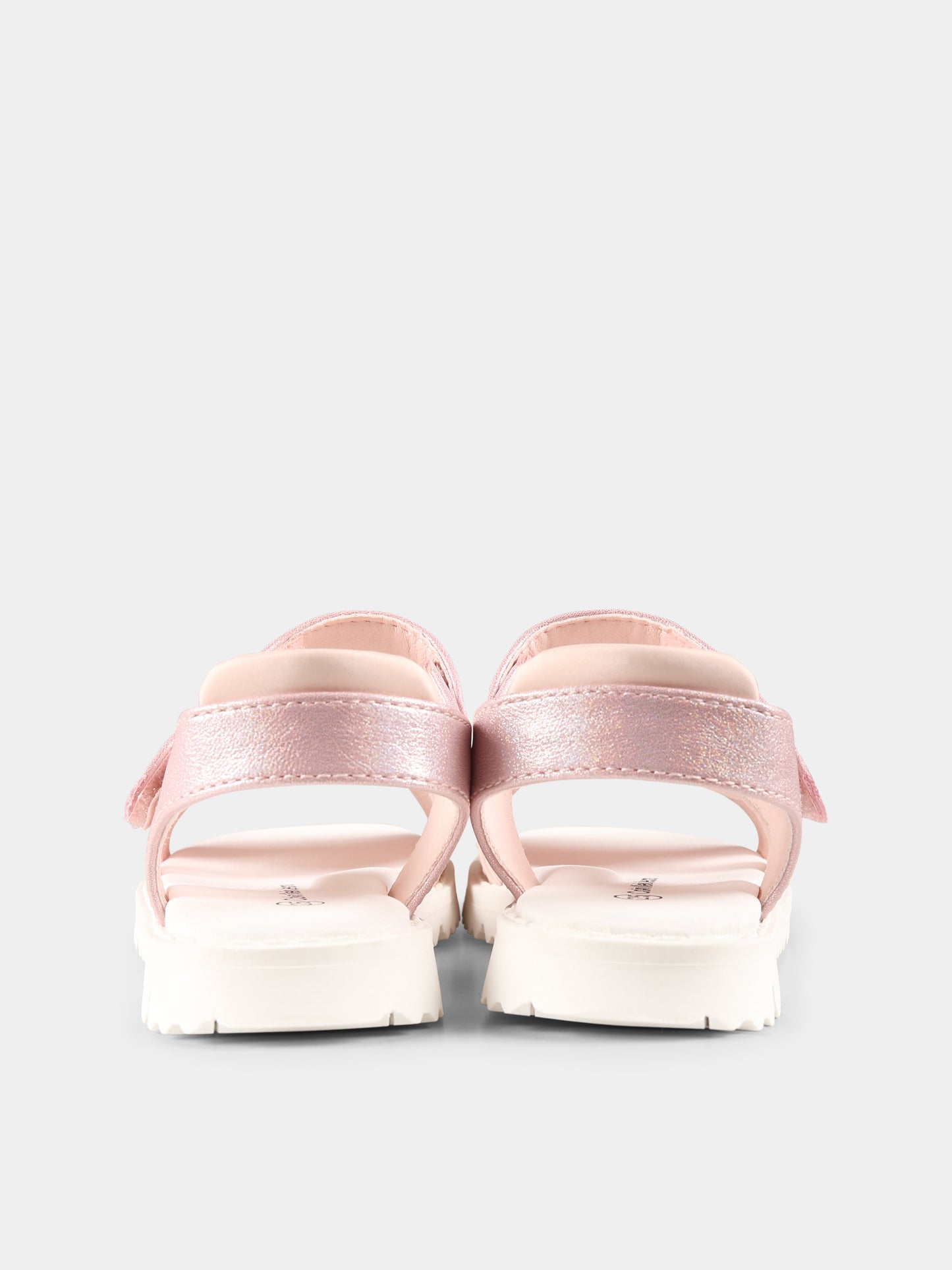 Sandali rosa per bambina con logo,Calvin Klein Kids,V1A2 82039 1013302