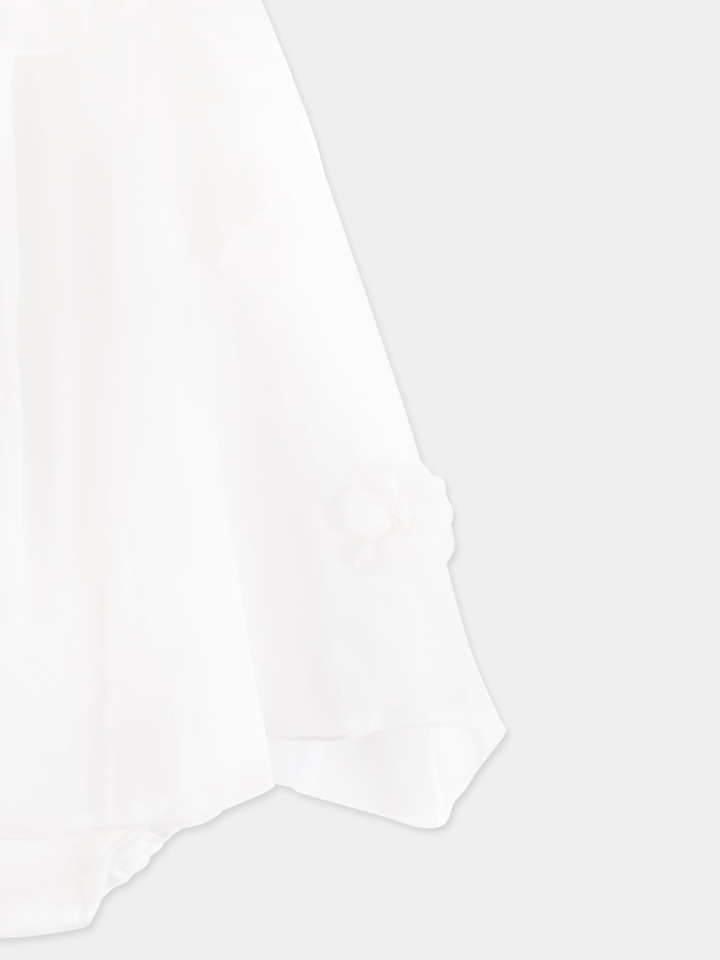 Ivory dress for baby girl with flowers