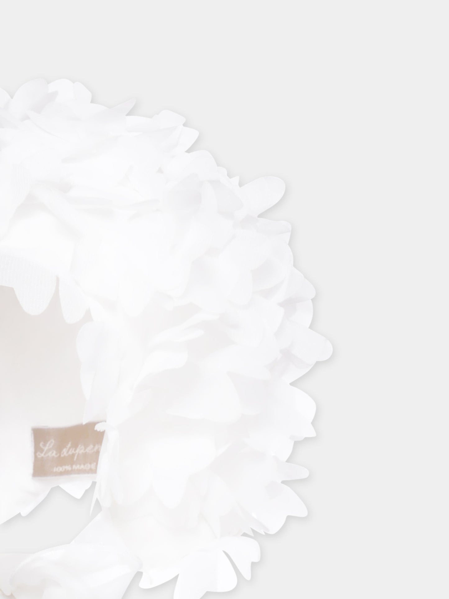 White hat for baby girl