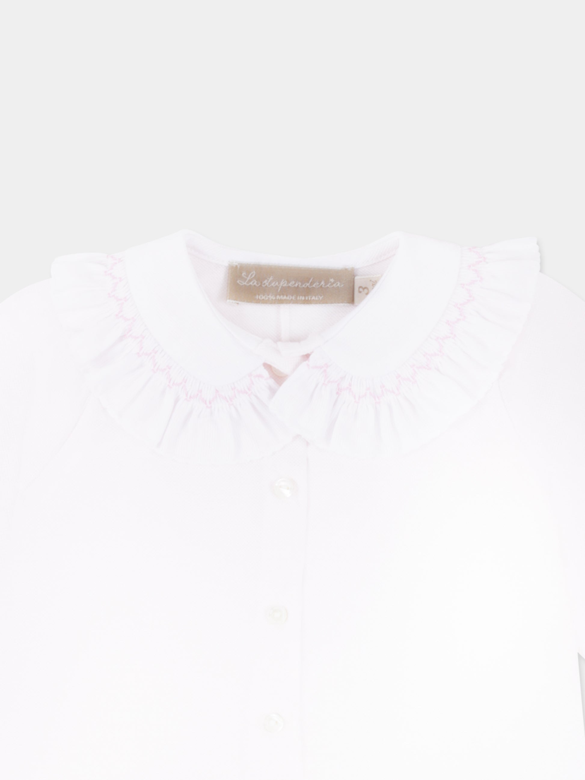 Tutina rosa per neonata,La Stupenderia,TBTT56N03