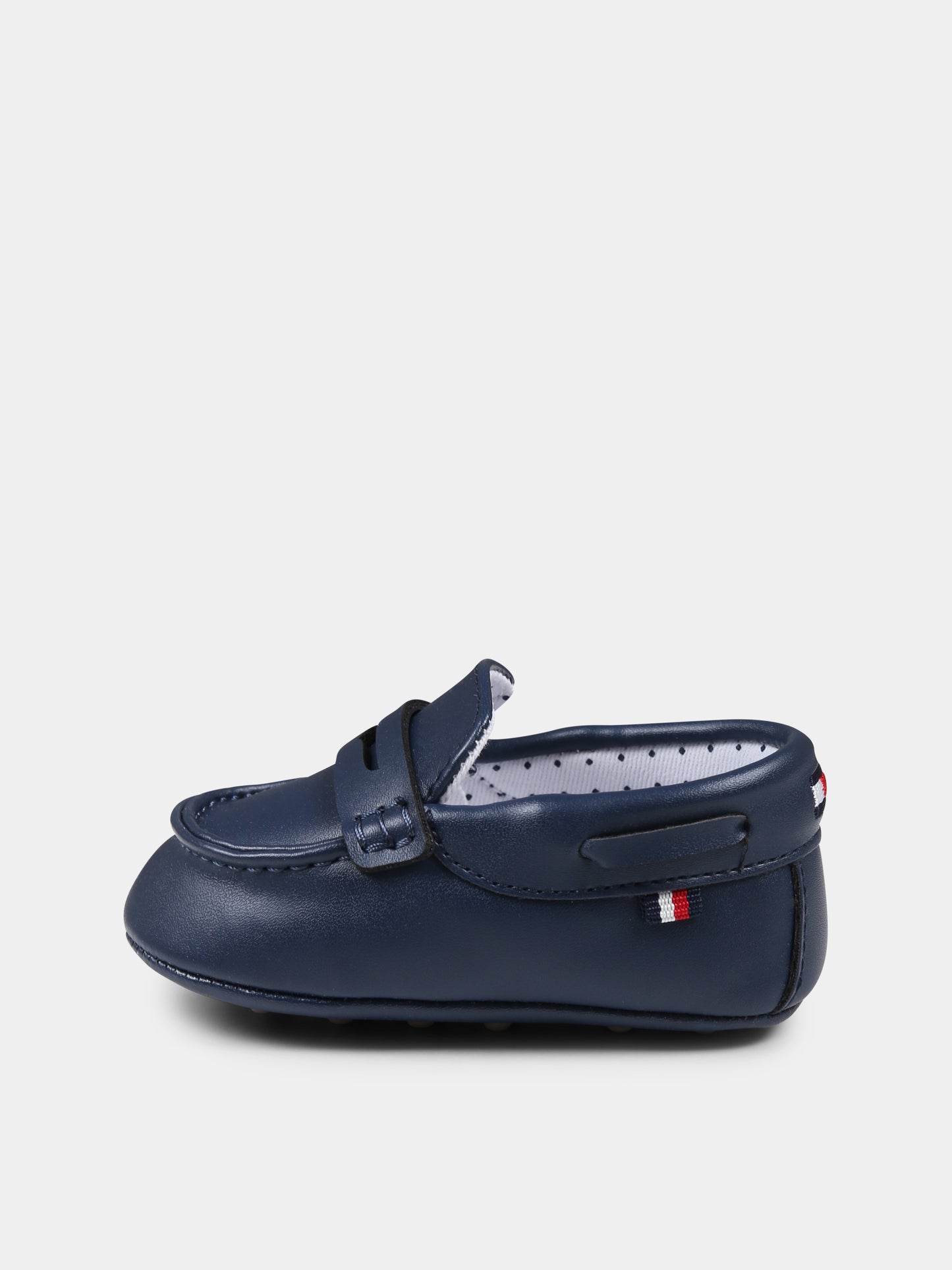 Mocassini blu per neonato con bandierina,Tommy Hilfiger Junior,T0B4 33827 1433800